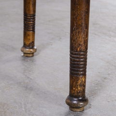 1920's Circular Oak Round Side Table, JJ Kohn