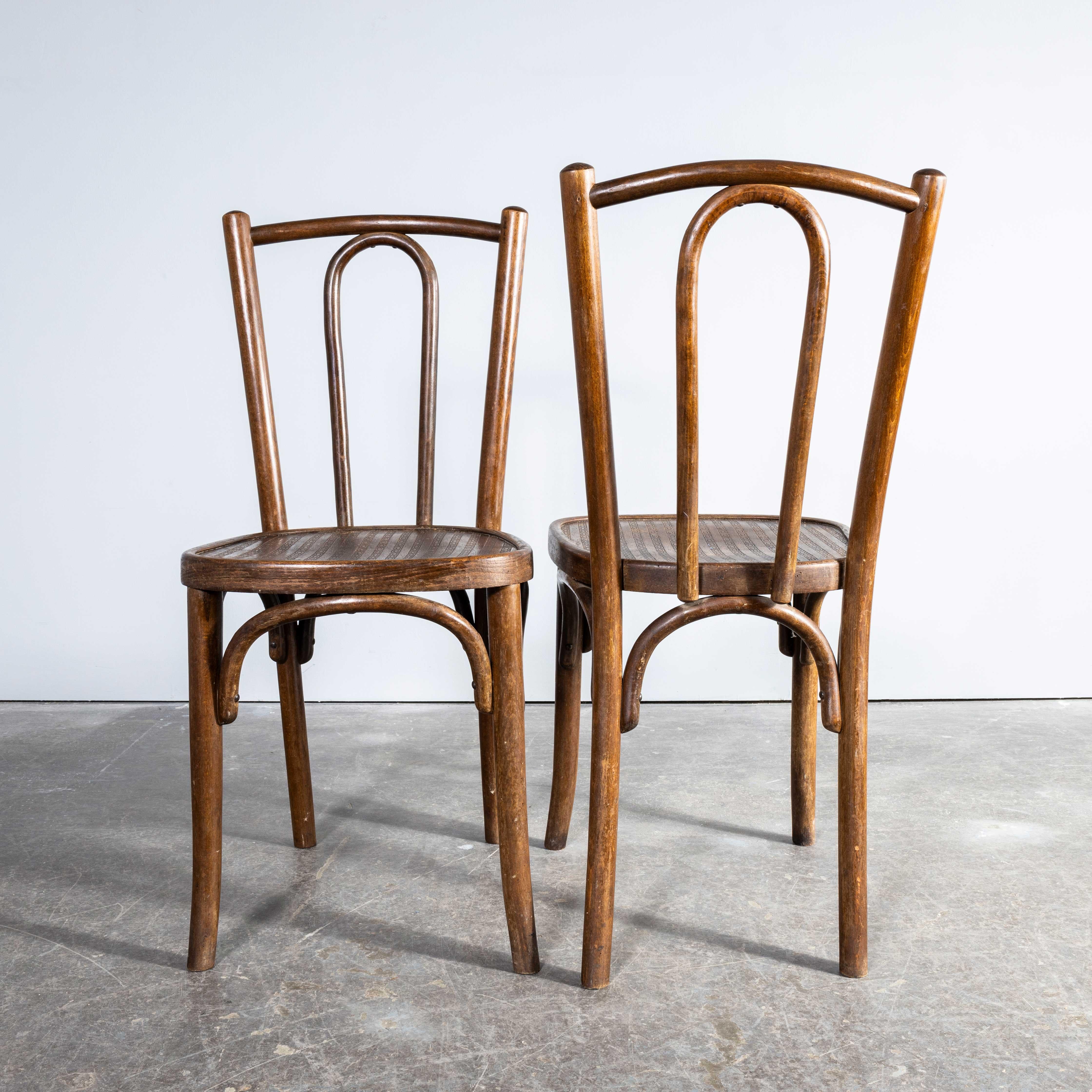 Early 20th Century 1920's Classic Bentwood Dining Chairs - Austrian - Pair