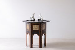 1920's Colonial coffee table in ebanized wood