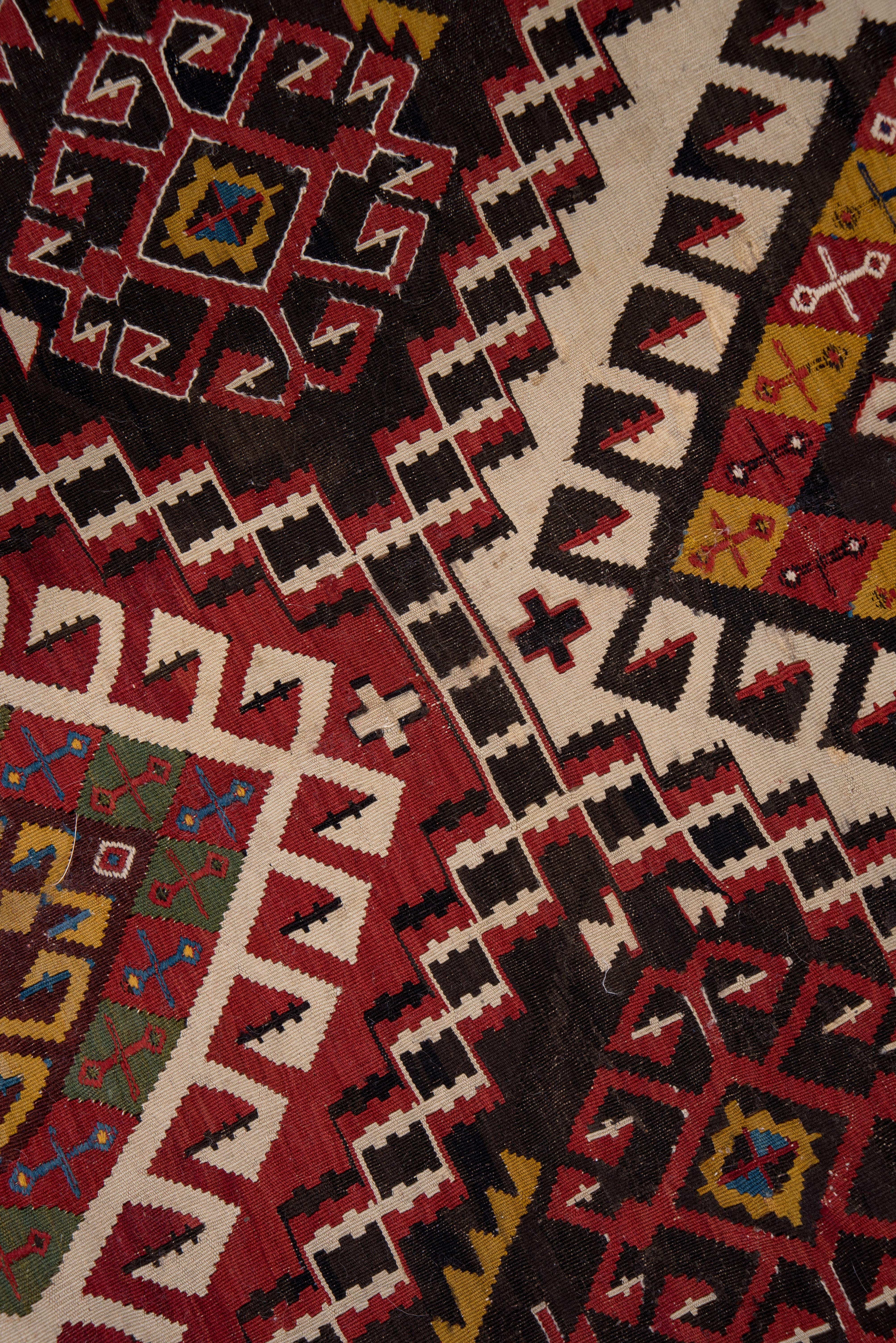 Wool 1920s Colorful Turkish Kilim Rug For Sale