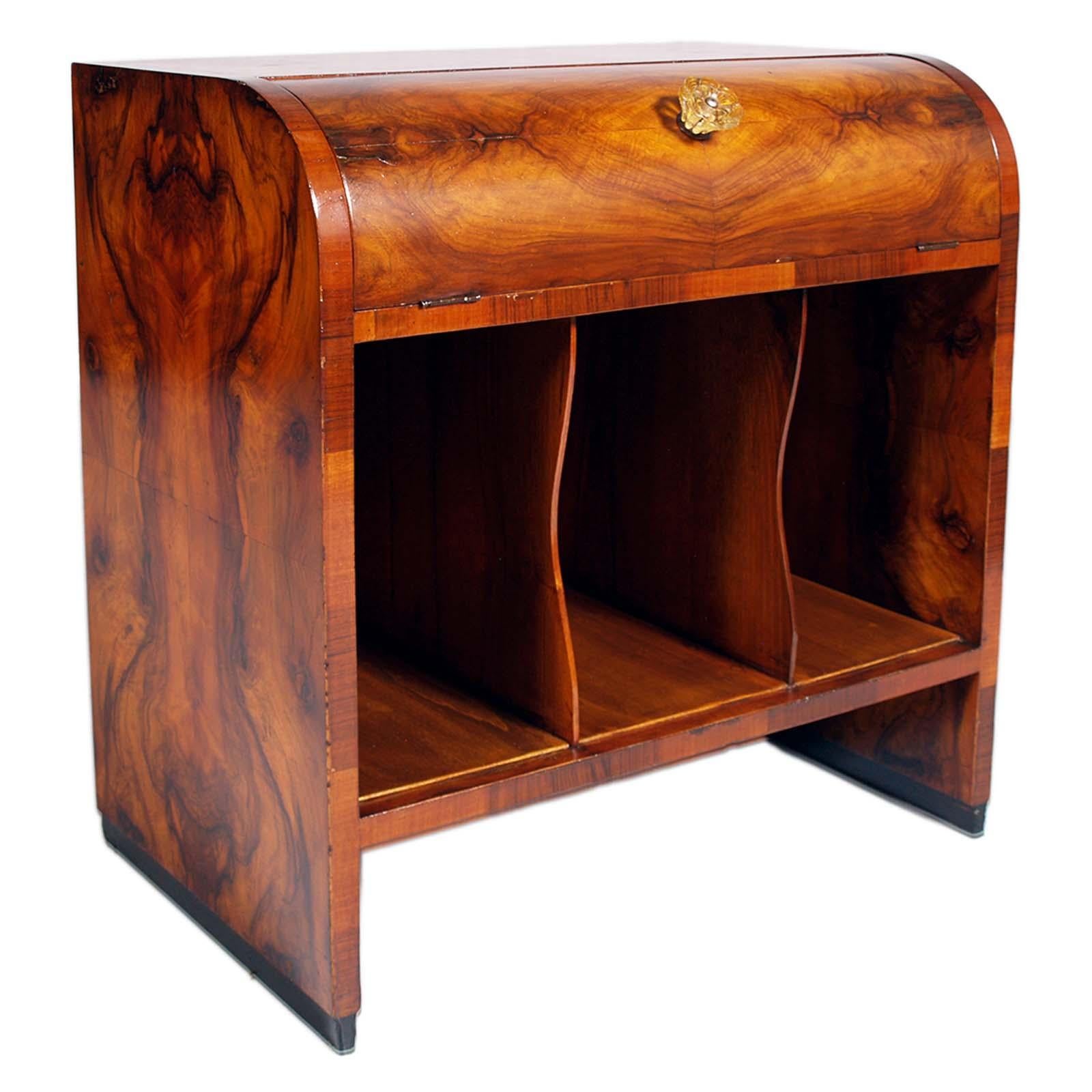 1920er Konsolenschrank Plattenhalter Art Decò in Briar, von Piero Bottoni  (Art déco) im Angebot