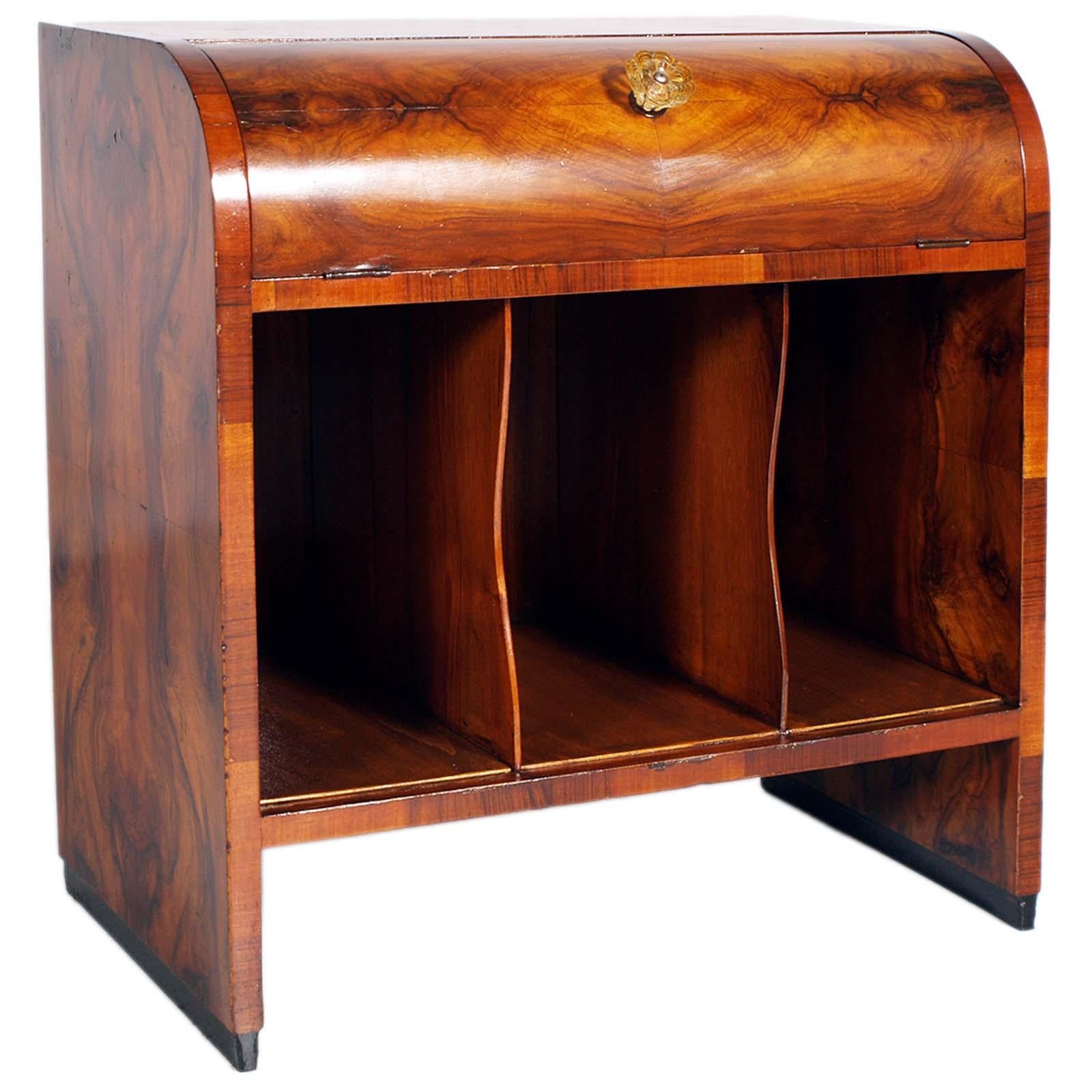 vintage record holder cabinet
