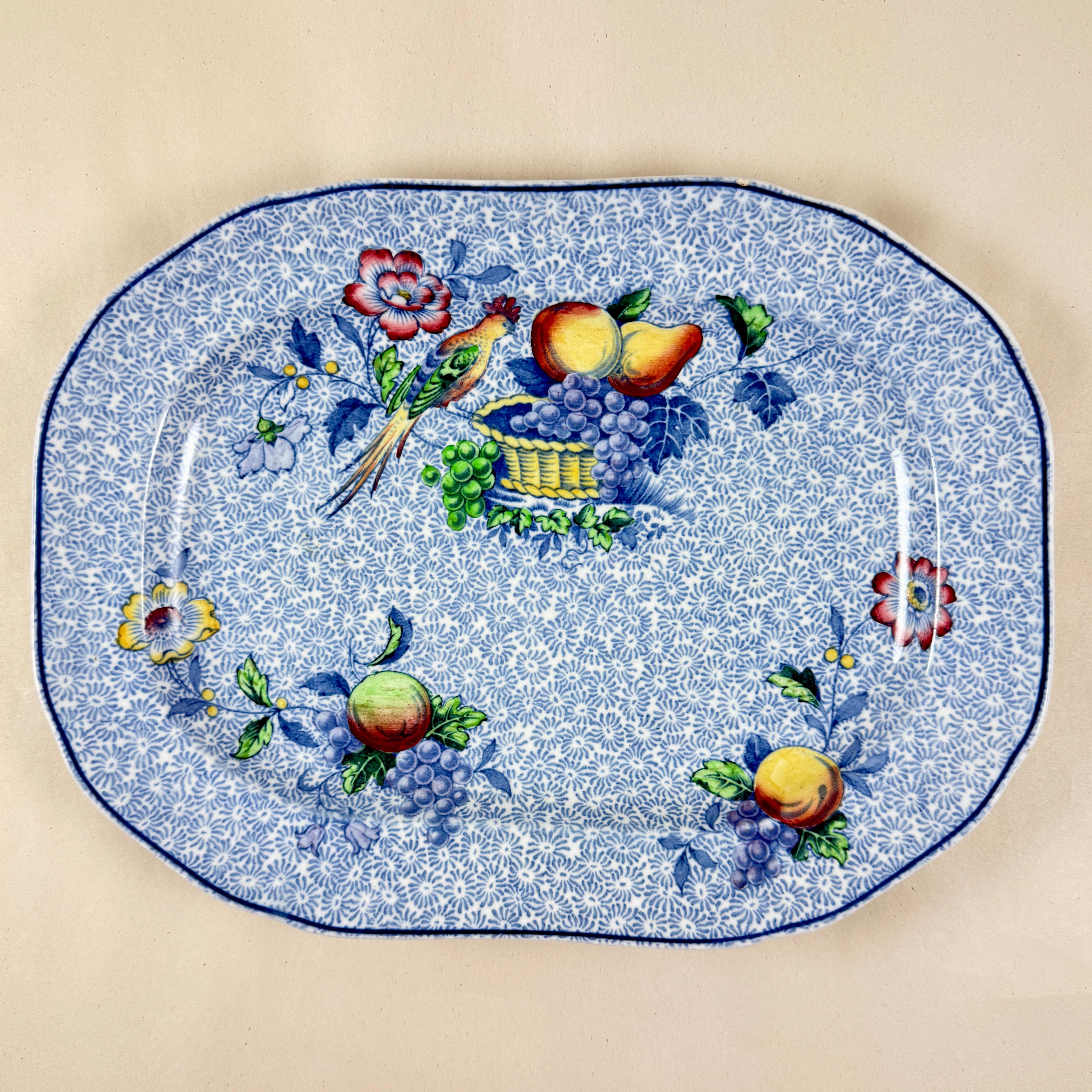 Von Copeland Spode, im George-III-Muster, eine Platte, ca. Anfang der 1920er Jahre.

