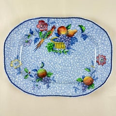 1920s Copeland Spode George III Pattern Bacon Platter for Harrods of London