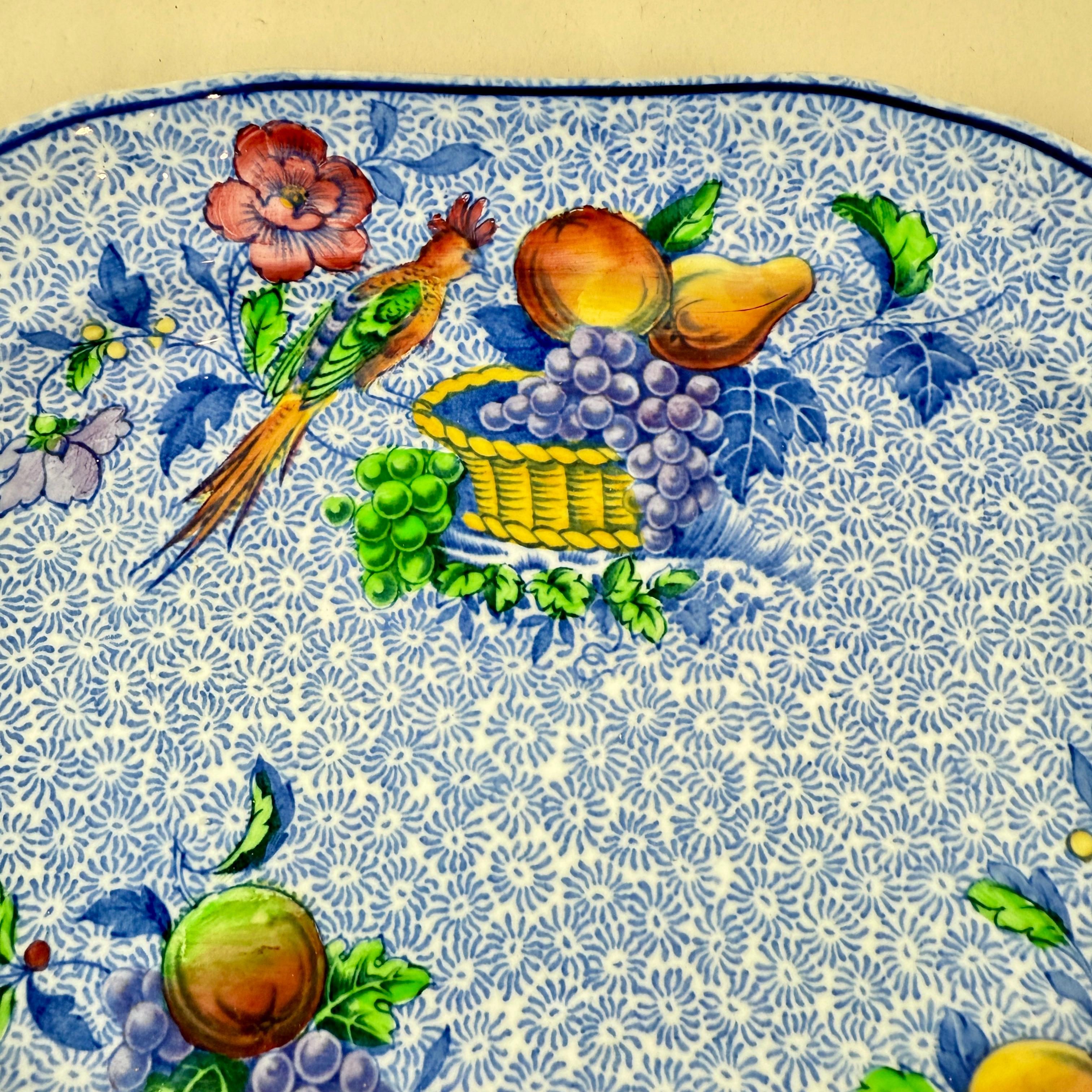 1920 Copeland Spode George III Pattern Bacon Platter para Harrods de Londres Jorge III en venta