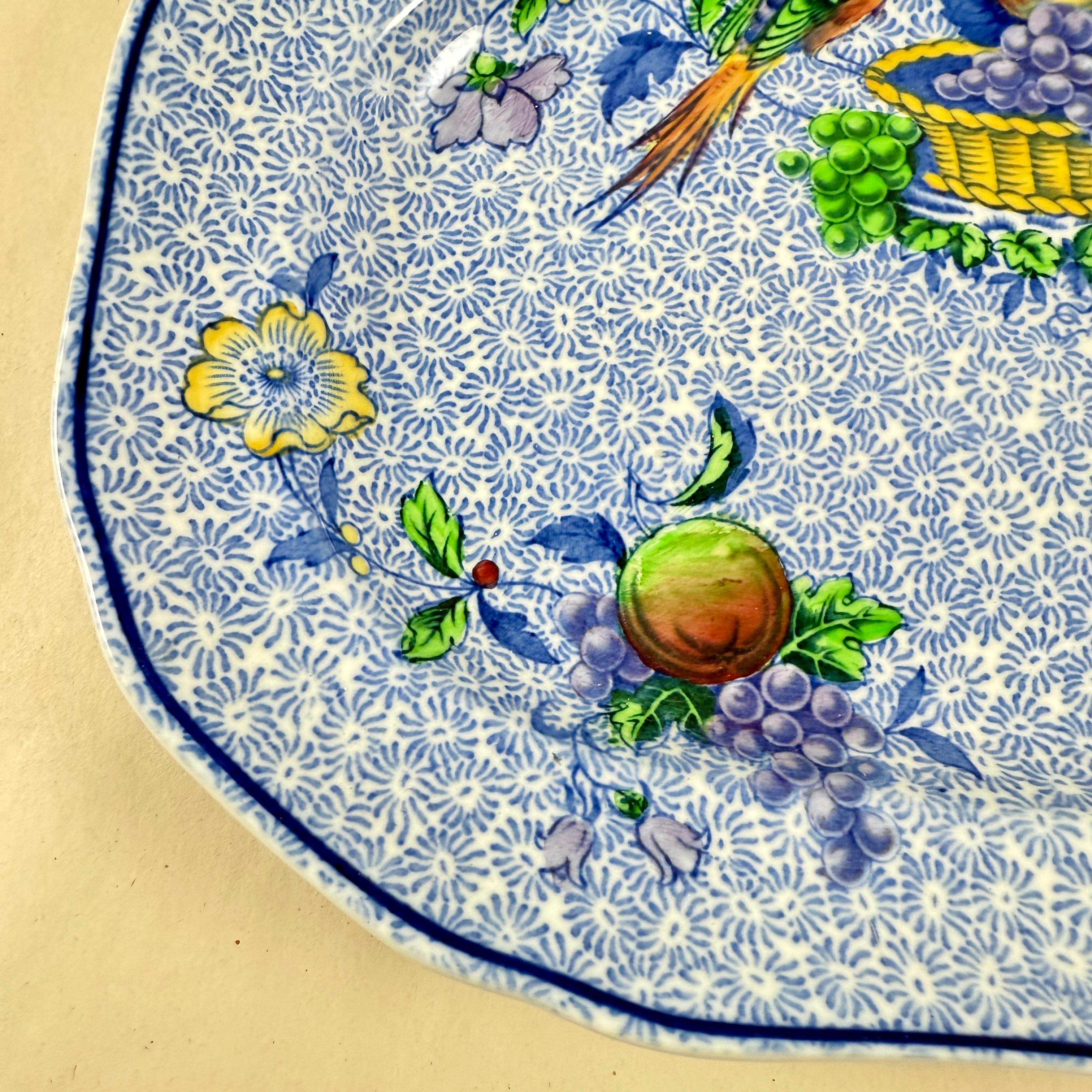 1920 Copeland Spode George III Pattern Bacon Platter para Harrods de Londres Inglés en venta