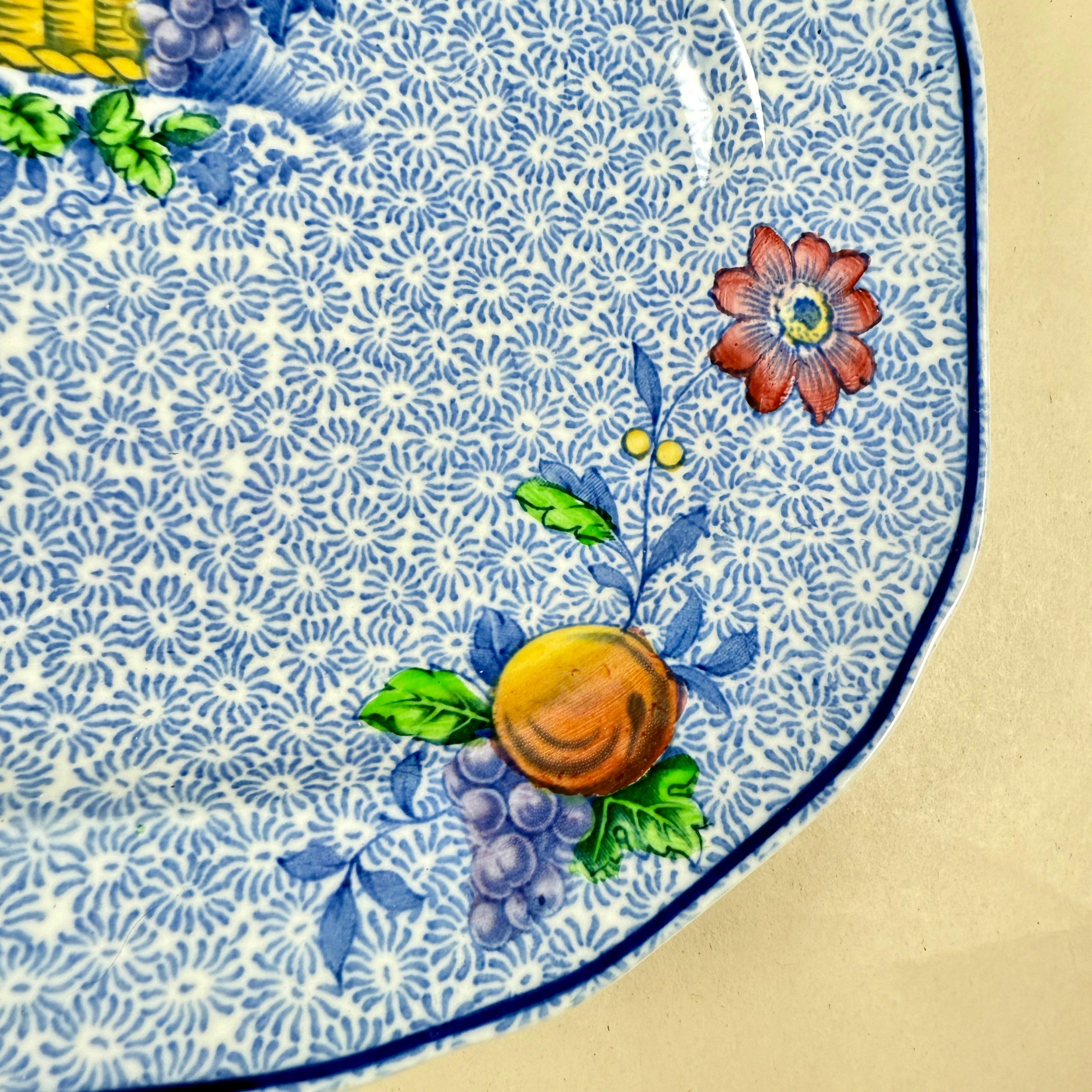 1920 Copeland Spode George III Pattern Bacon Platter para Harrods de Londres Esmaltado en venta