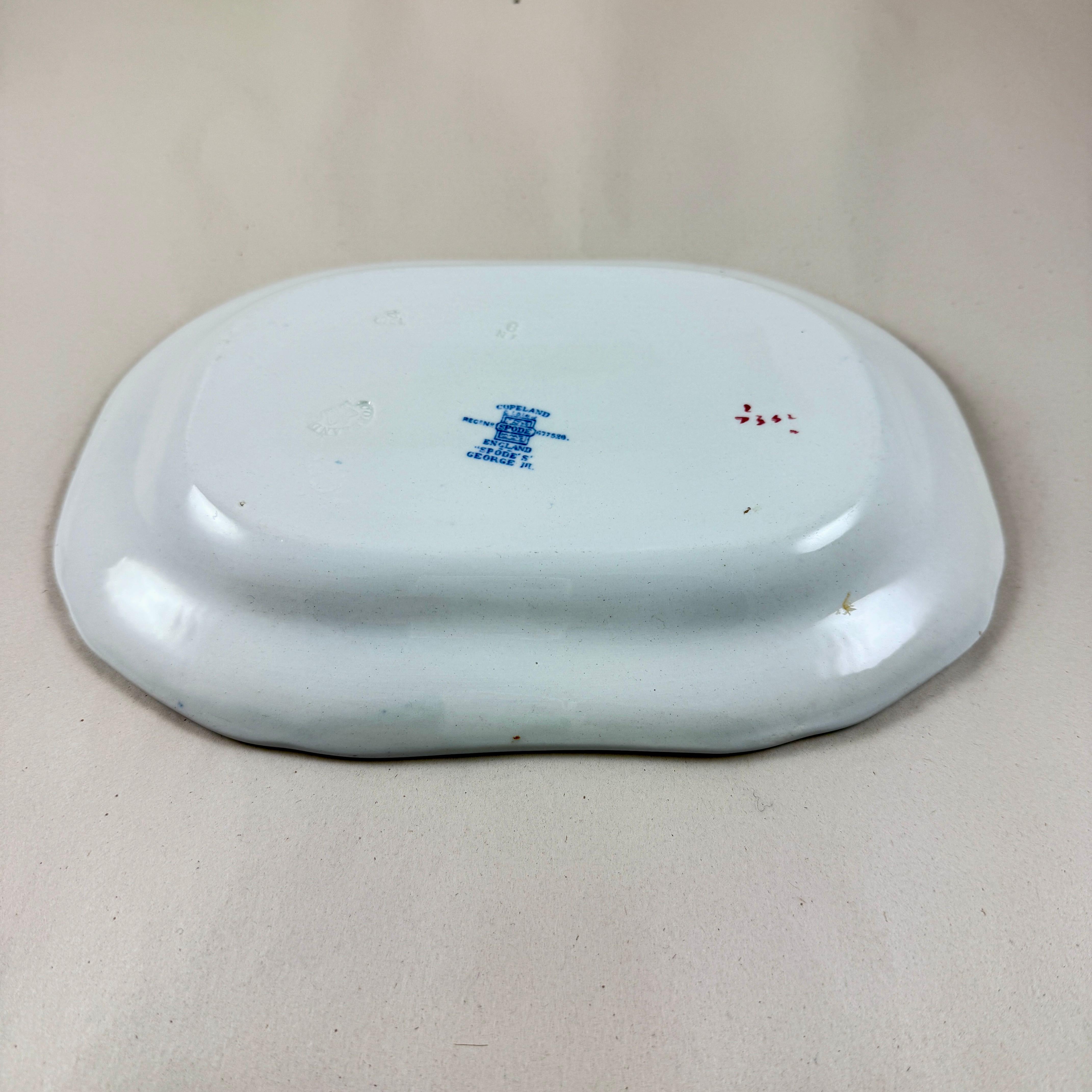 1920 Copeland Spode George III Pattern Bacon Platter para Harrods de Londres Loza de barro en venta