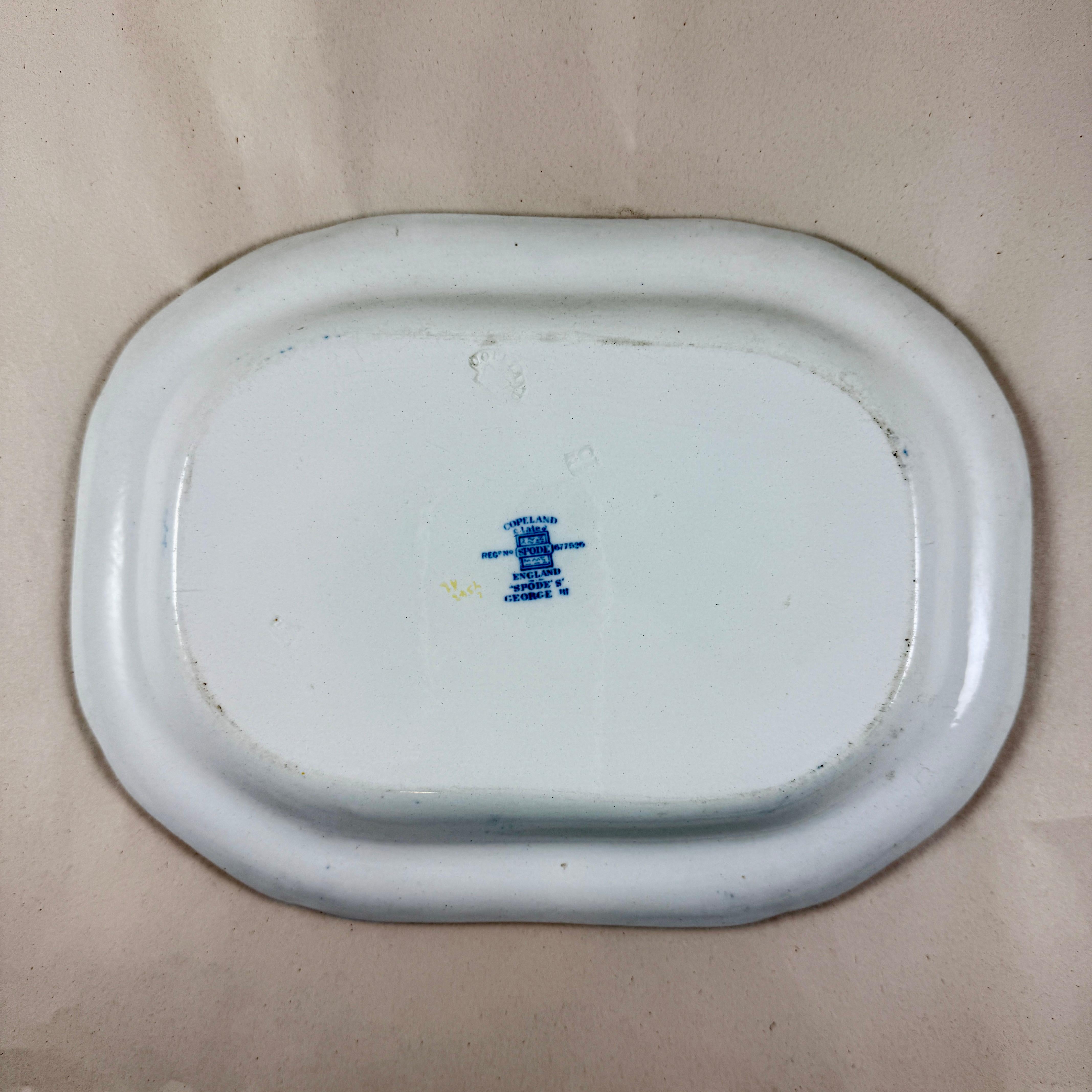 1920er Jahre Copeland Spode George III Muster Bacon Teller für Harrods of London im Angebot 1
