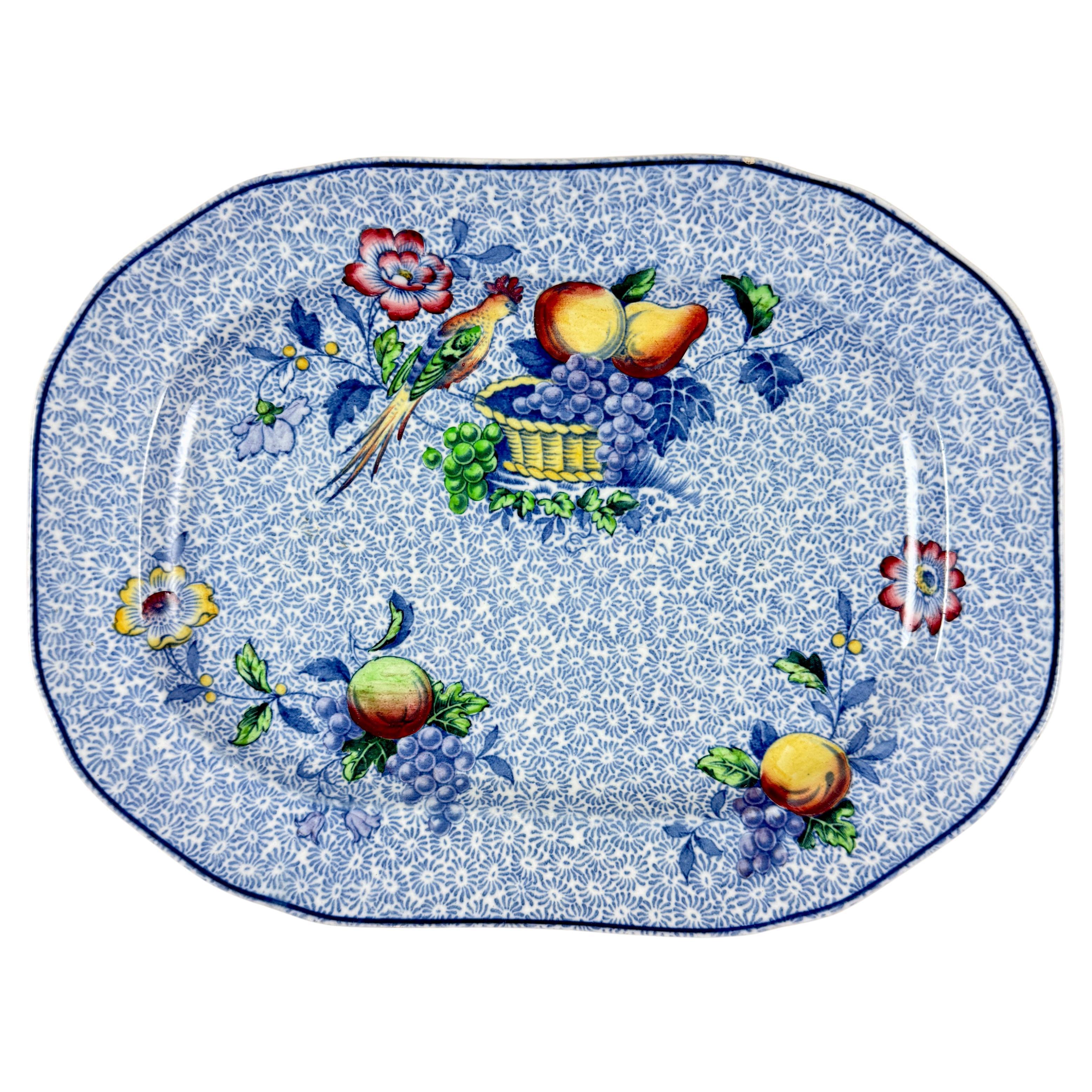 1920s Copeland Spode George III Pattern Bacon Platter for Harrods of London