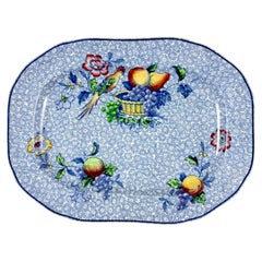1920s Copeland Spode George III Pattern Bacon Platter for Harrods of London