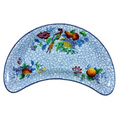 1920s Copeland Spode George III Pattern Crescent Side Dish for Harrods of London