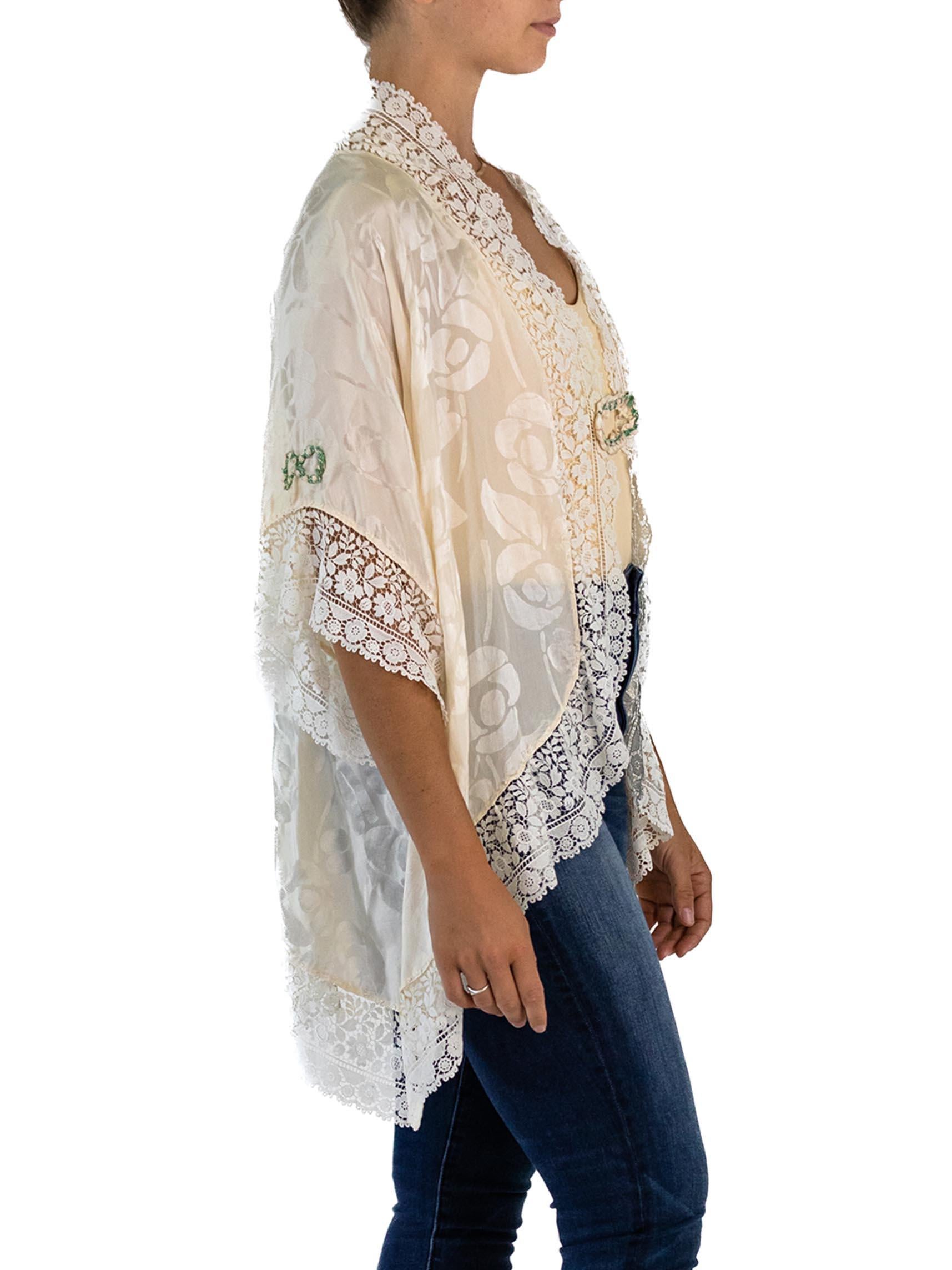 silk bed jacket