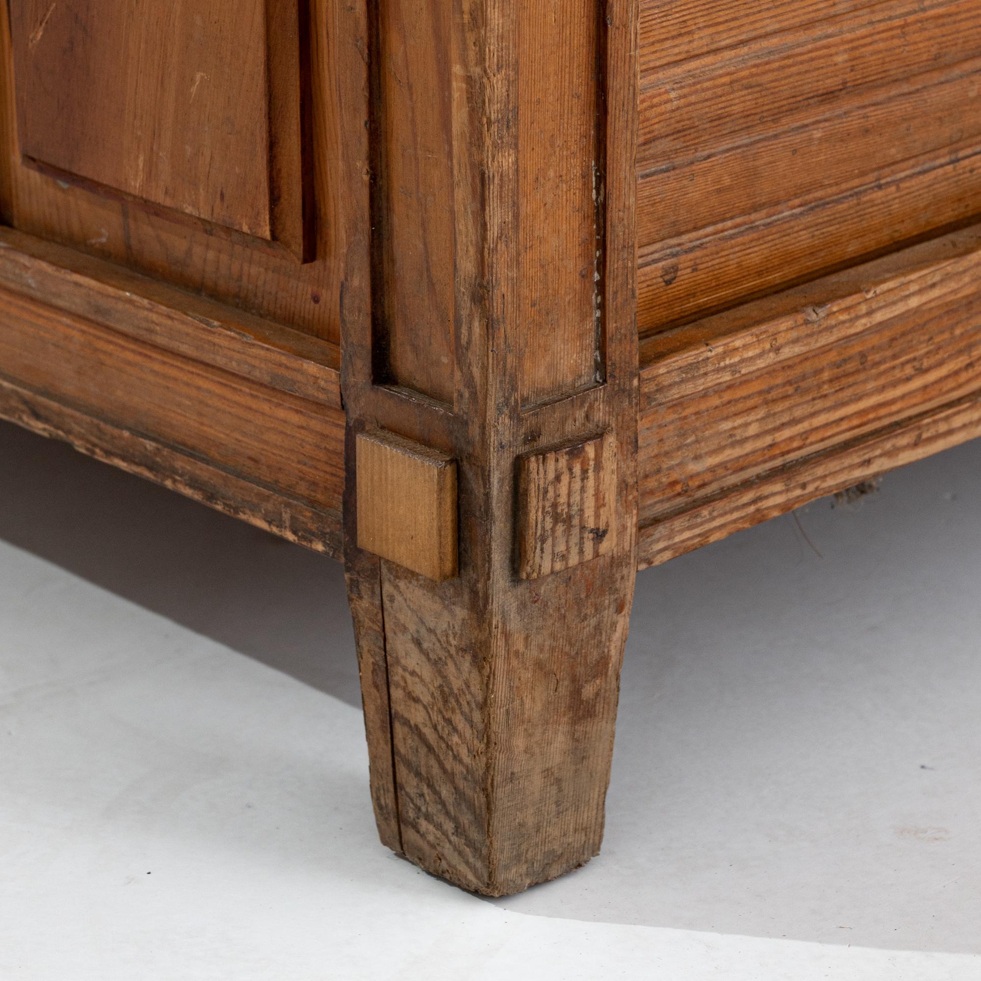 1920s Czech Wooden Tambour Door Cabinet 4