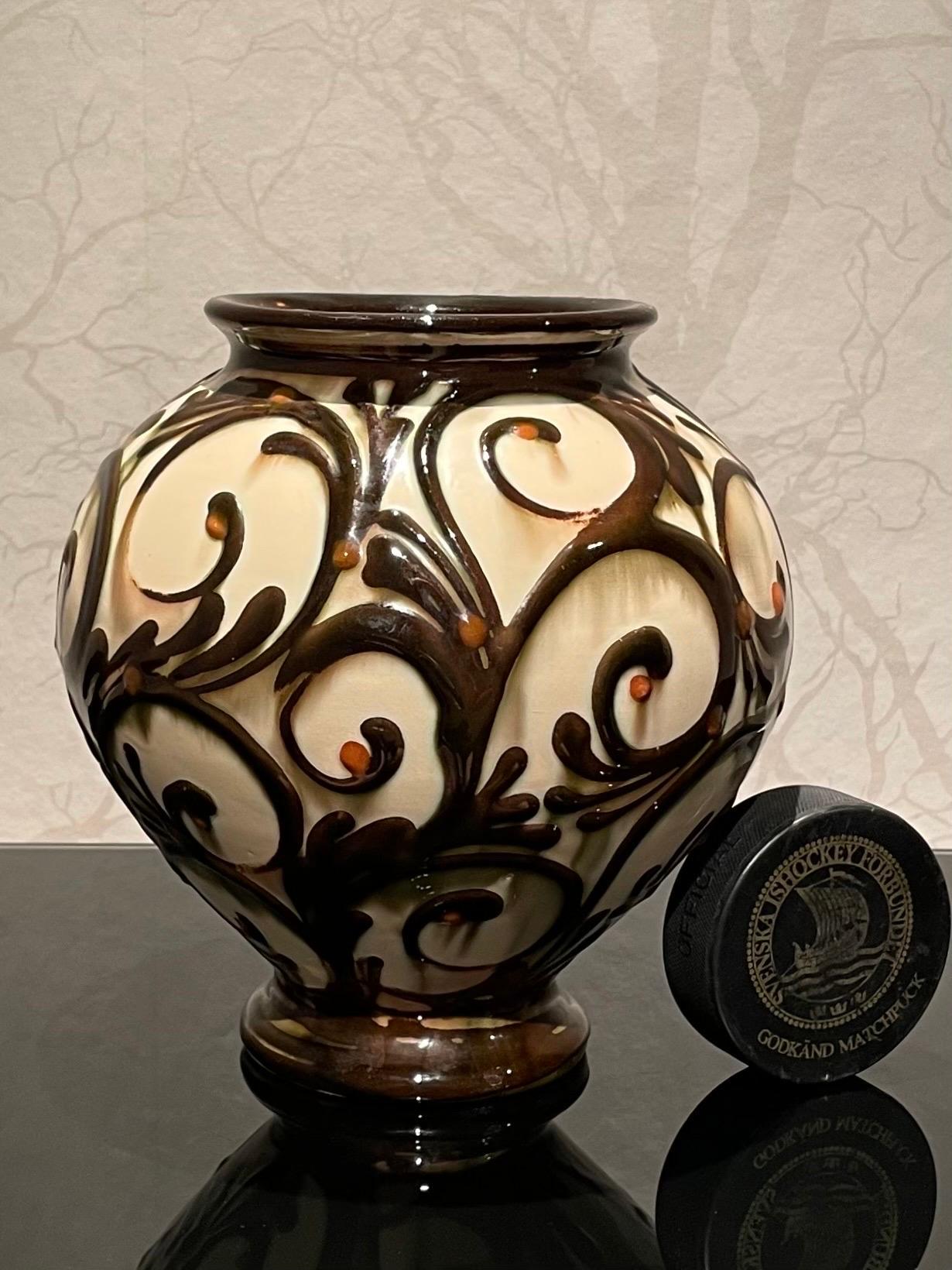 Scandinavian Modern 1920s Danish Ceramic Vase by Herman Kähler