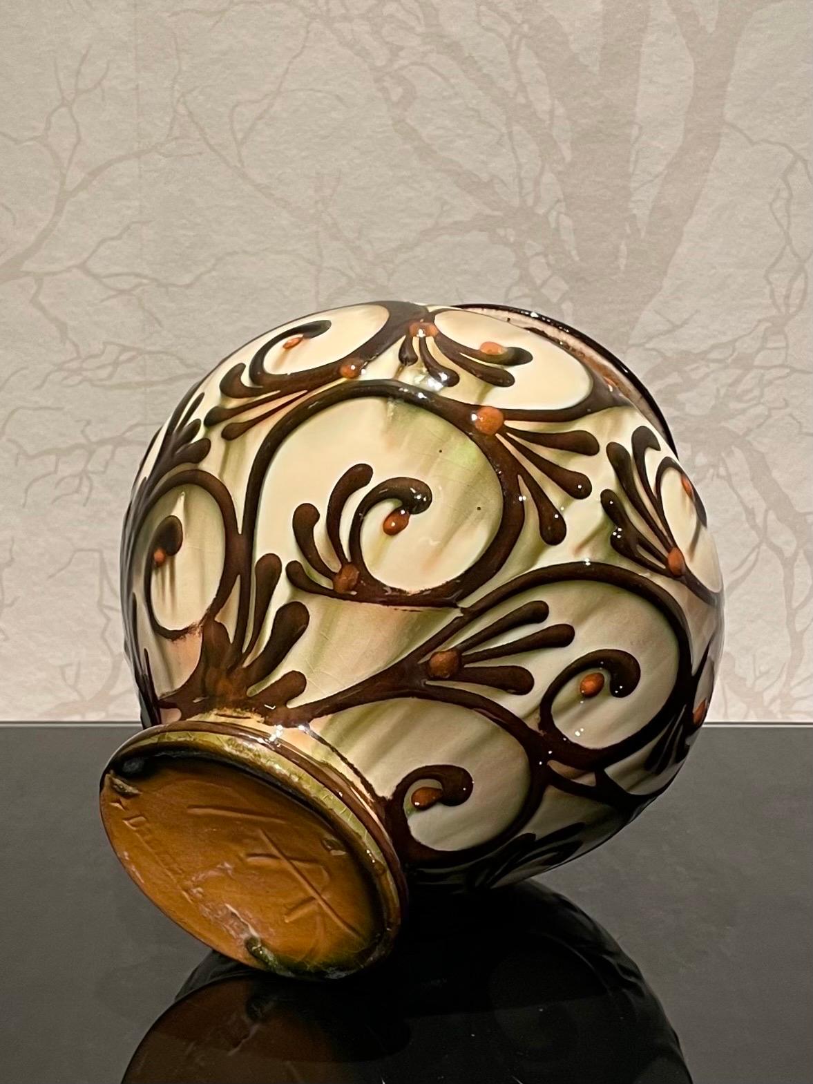 Early 20th Century 1920s Danish Ceramic Vase by Herman Kähler