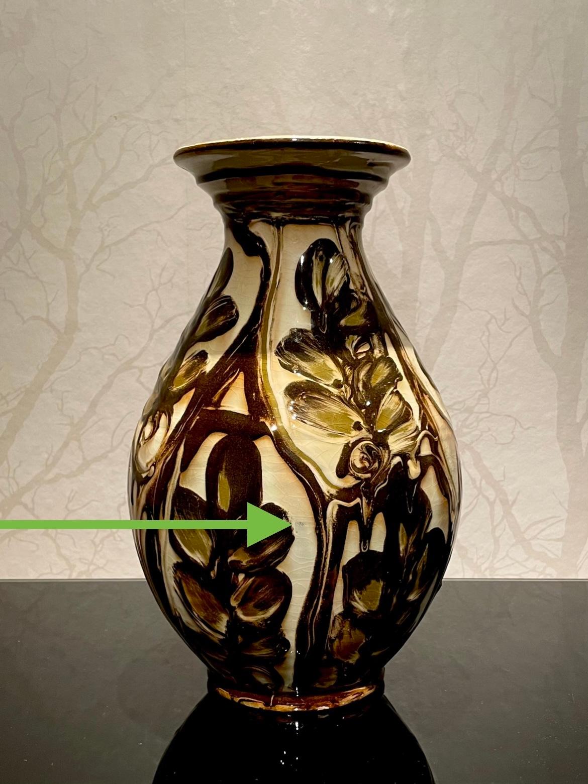 1920s Danish Ceramic Vase by Herman Kähler For Sale 4