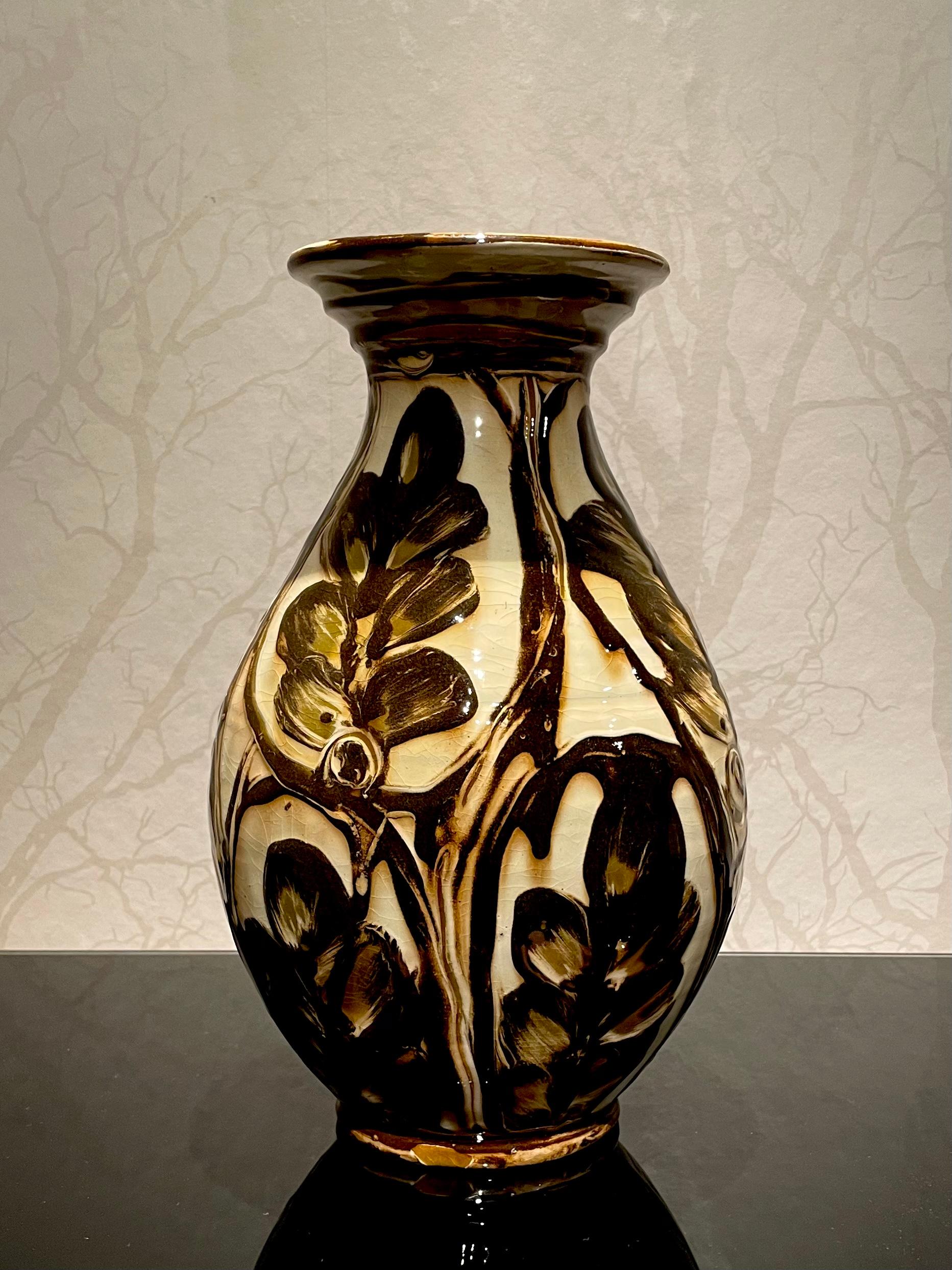 Scandinavian Modern 1920s Danish Ceramic Vase by Herman Kähler For Sale