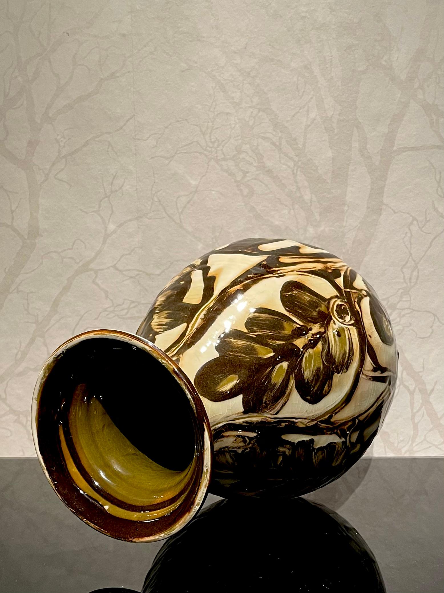 1920s Danish Ceramic Vase by Herman Kähler For Sale 1