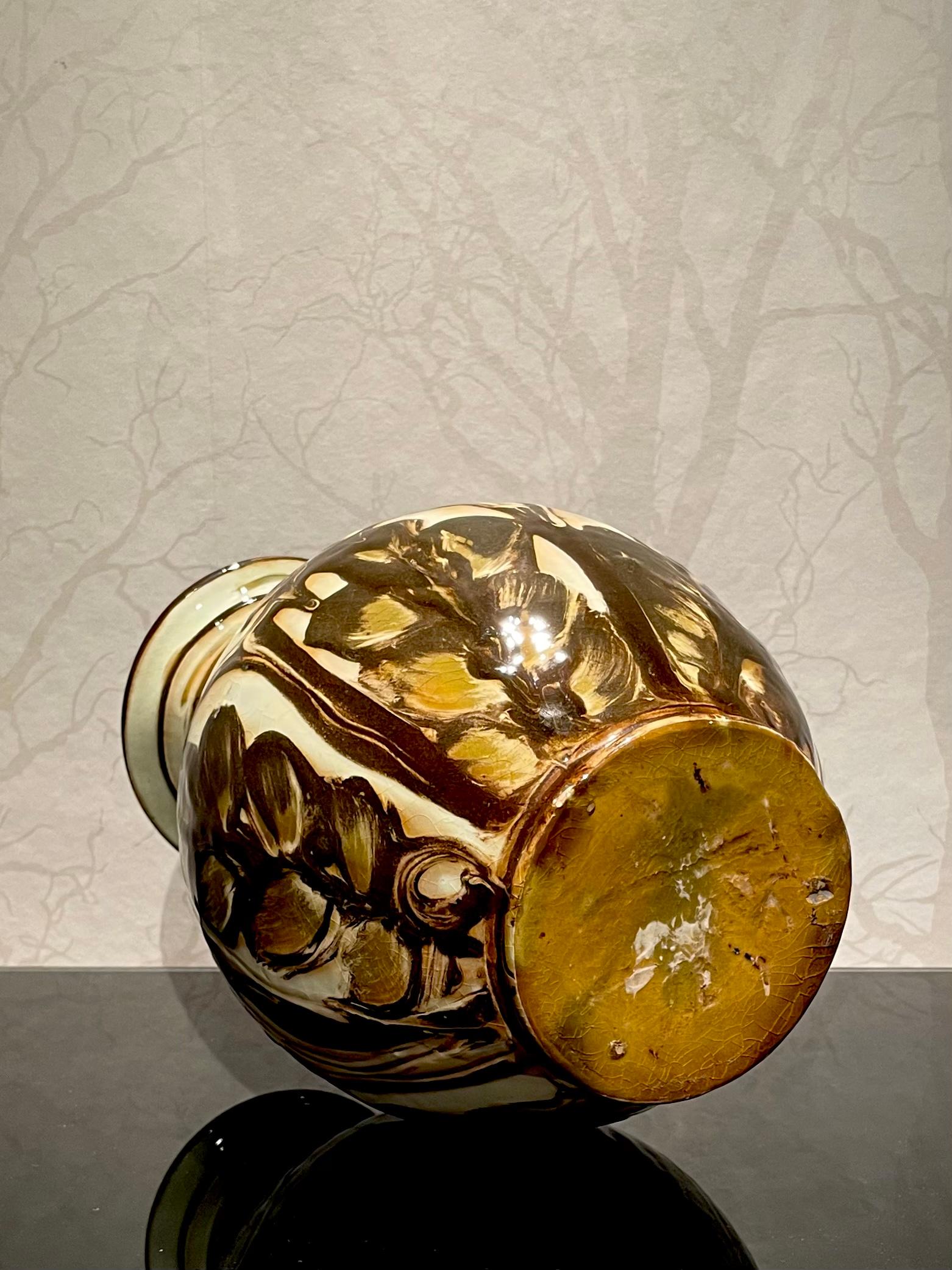 1920s Danish Ceramic Vase by Herman Kähler For Sale 3