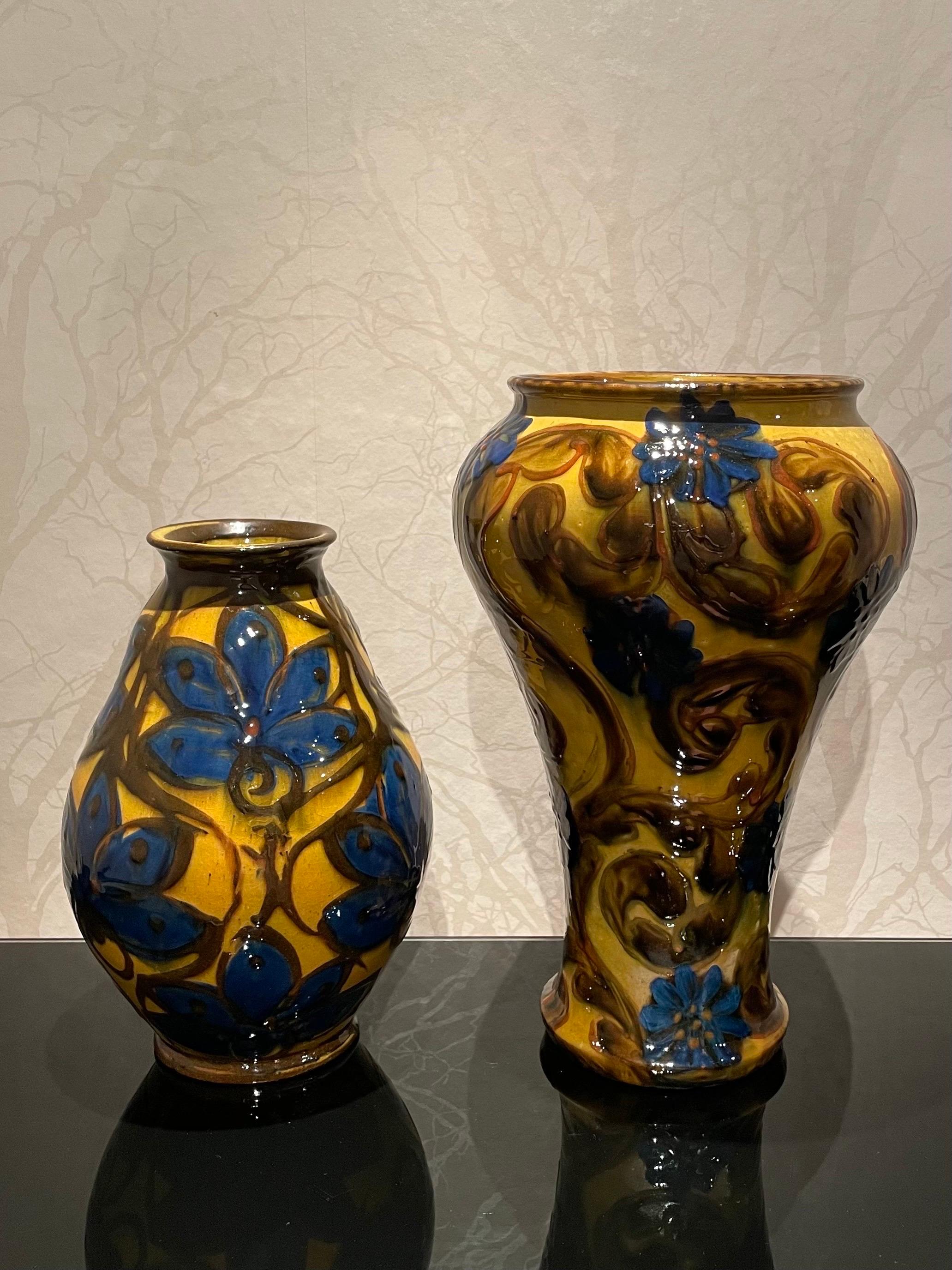 1920s Danish Fundamental Ceramic Vase by Herman Kähler For Sale 5