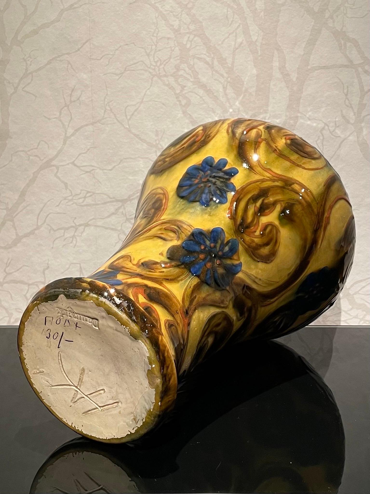 1920s Danish Fundamental Ceramic Vase by Herman Kähler 1