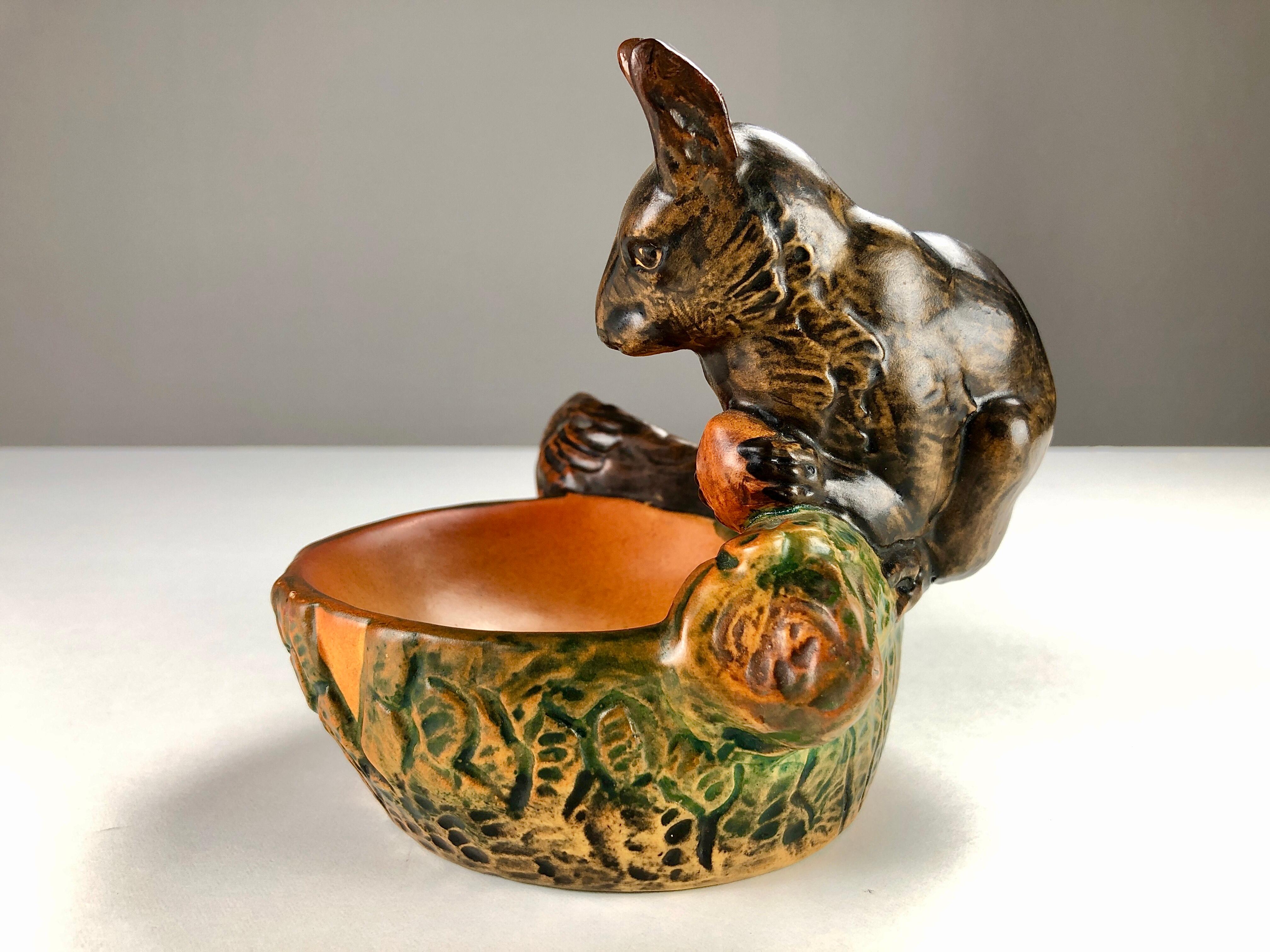Early 20th Century 1920's Hand-Crafted Danish Art Nouveau Ash Tray / Bowl by P. Ipsens Enke For Sale