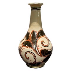 Vaso da terra in ceramica danese degli anni '20 di Herman A. Kähler