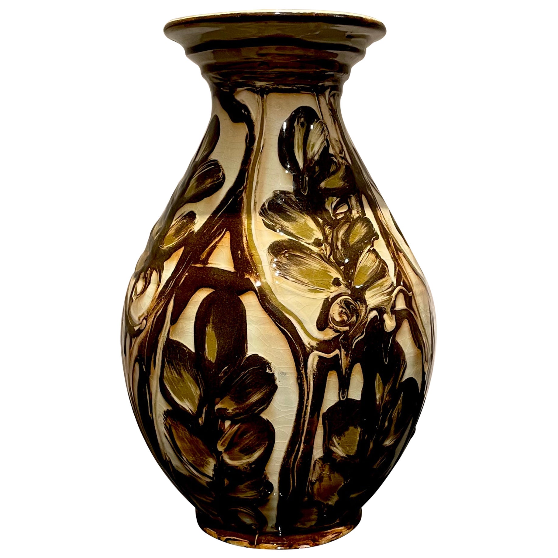 Vaso in ceramica danese degli anni '20 di Herman A. Kähler