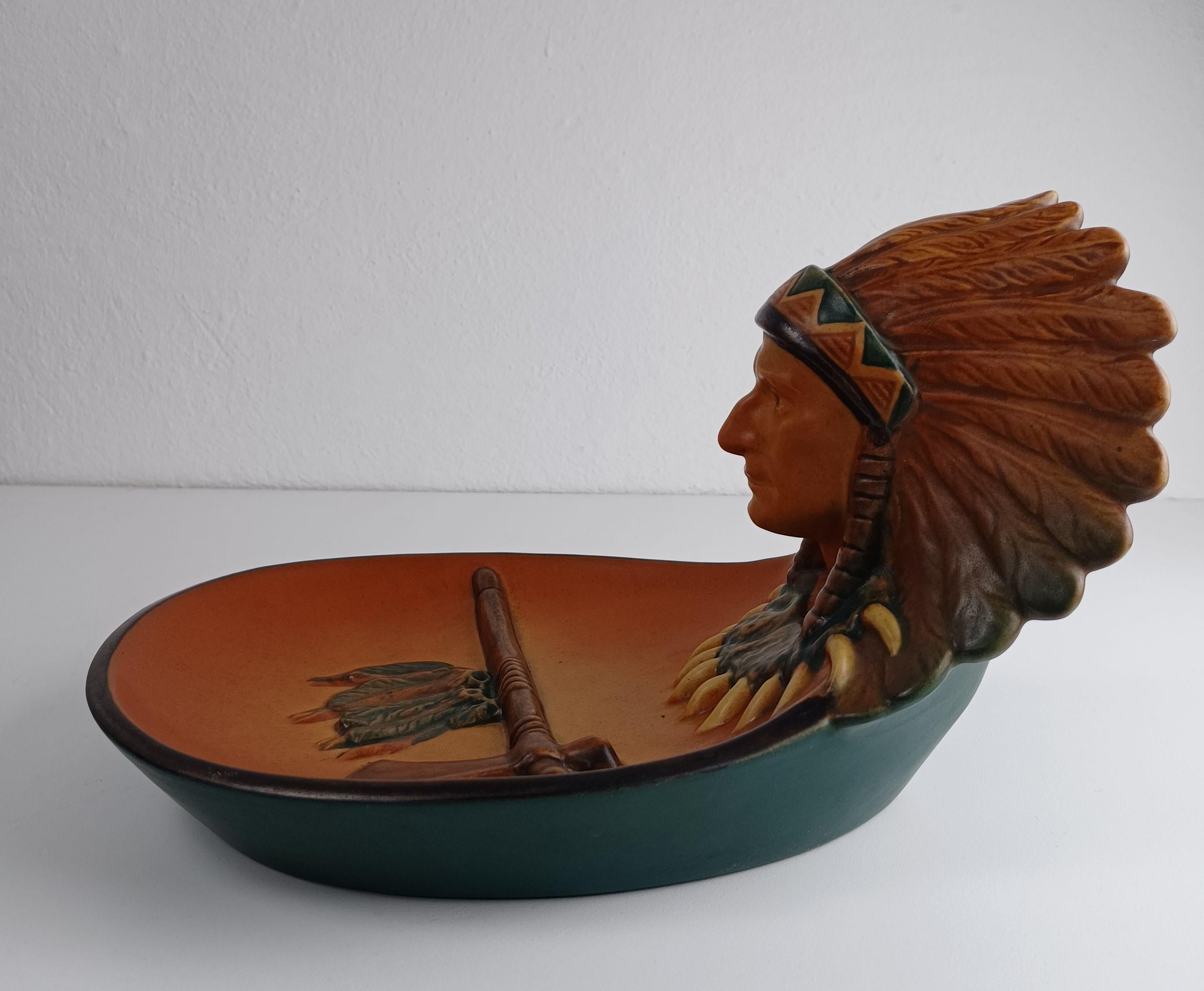 Early 20th Century 1920s Danish Hand-Crafted Art Nouveau Ash Tray / Bowl by P. Ipsens Enke