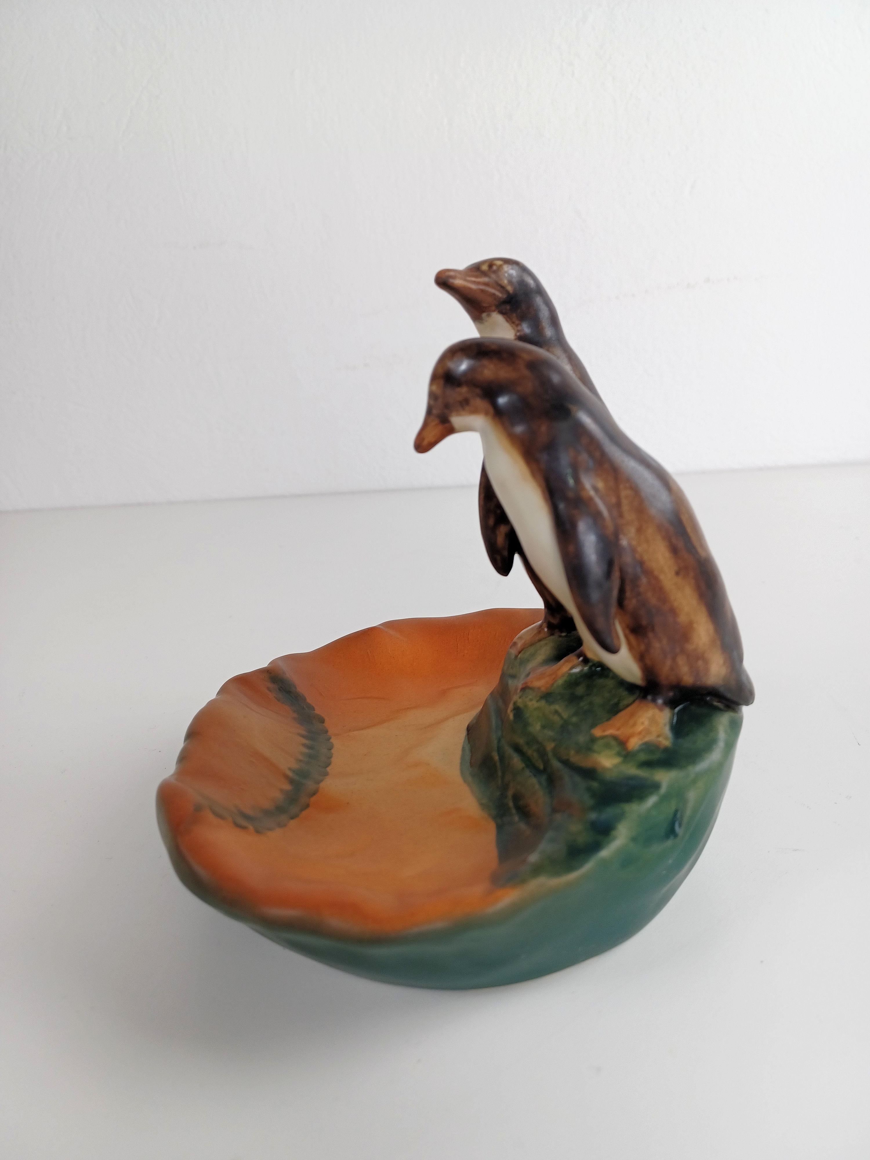 Vassoio portacenere in stile Art Nouveau danese del 1920, realizzato a mano da P. Ipsens Enke In condizioni buone in vendita a Knebel, DK