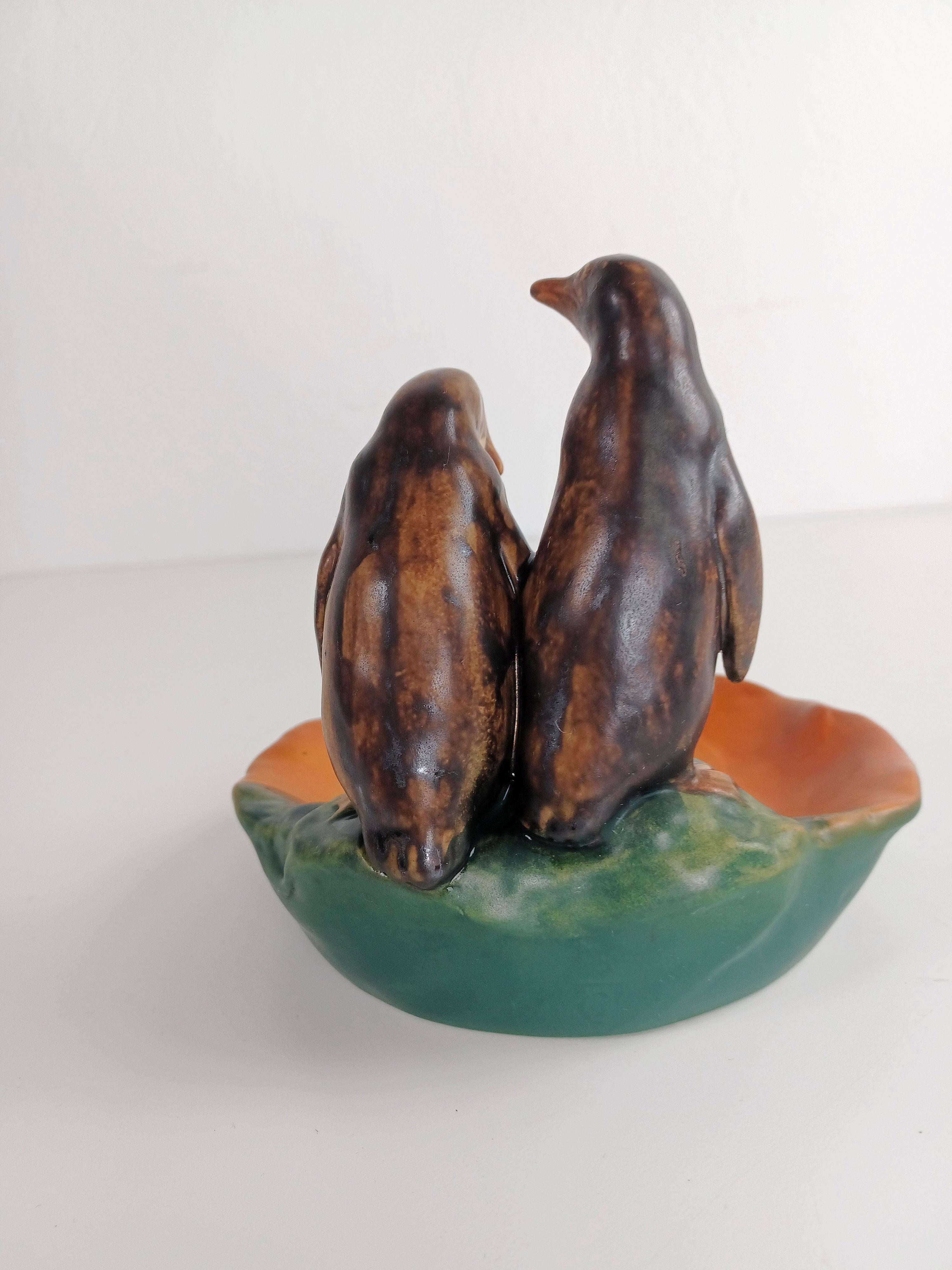 Ceramica Vassoio portacenere in stile Art Nouveau danese del 1920, realizzato a mano da P. Ipsens Enke in vendita
