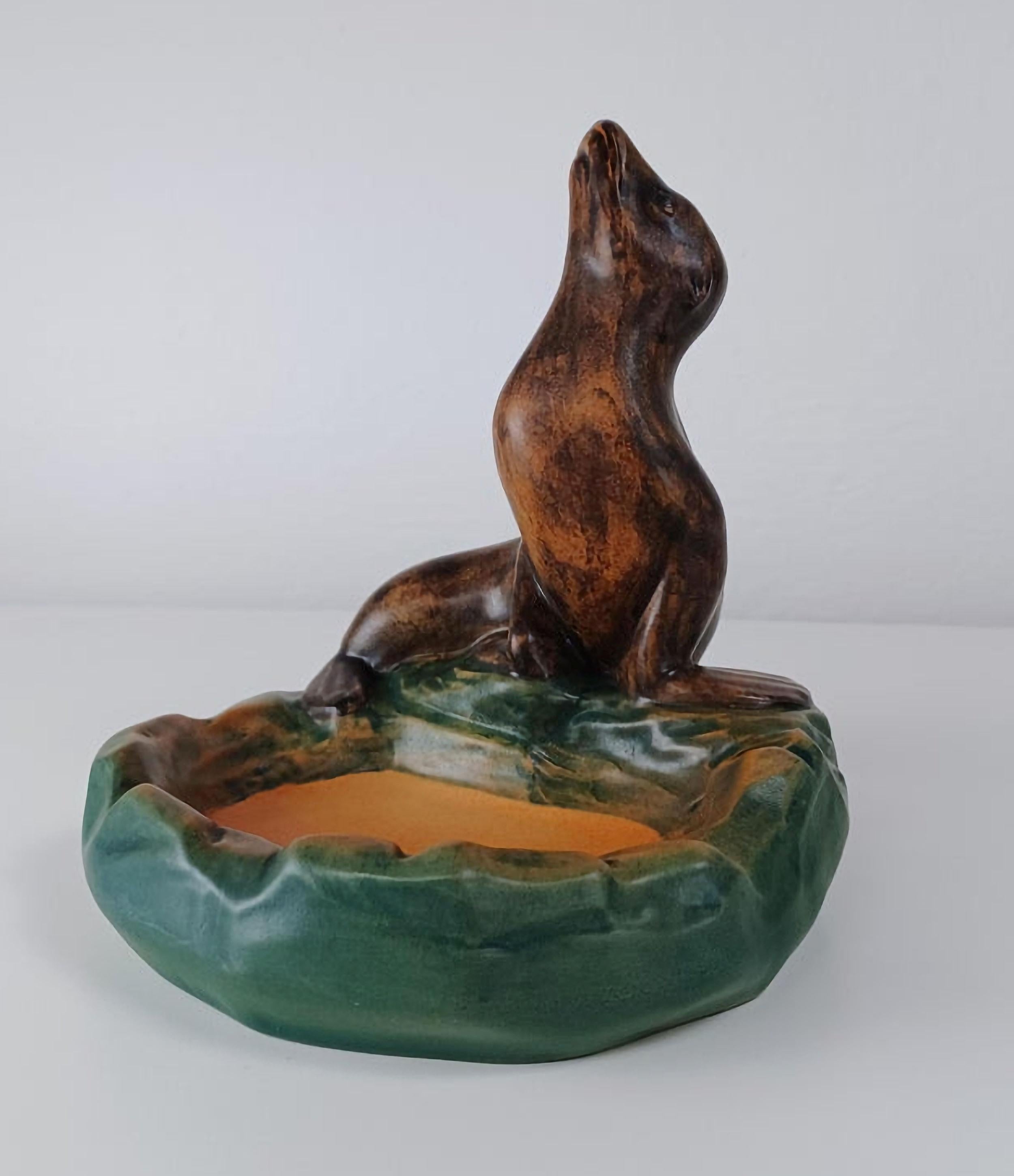 Art nouveau Cendrier / Bol à cendres Art Nouveau danois des années 1920 fait à la main par P. Ipsens Enke en vente