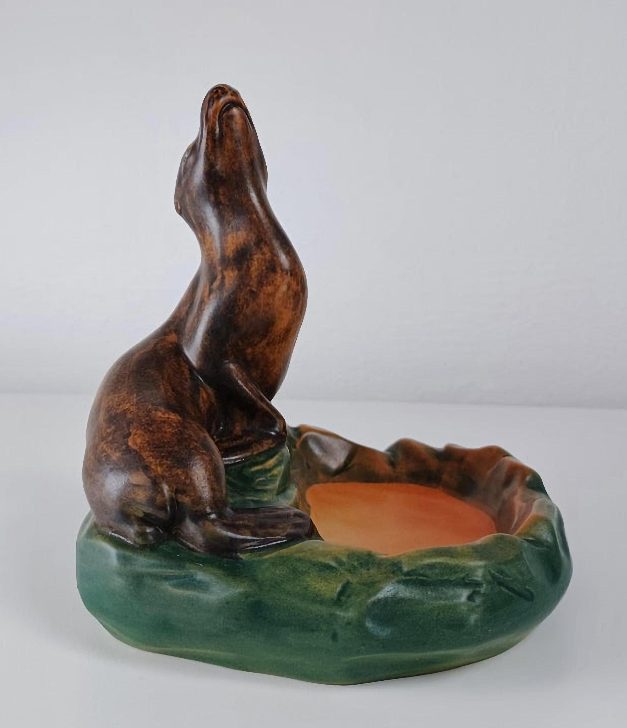 Céramique Cendrier / Bol à cendres Art Nouveau danois des années 1920 fait à la main par P. Ipsens Enke en vente