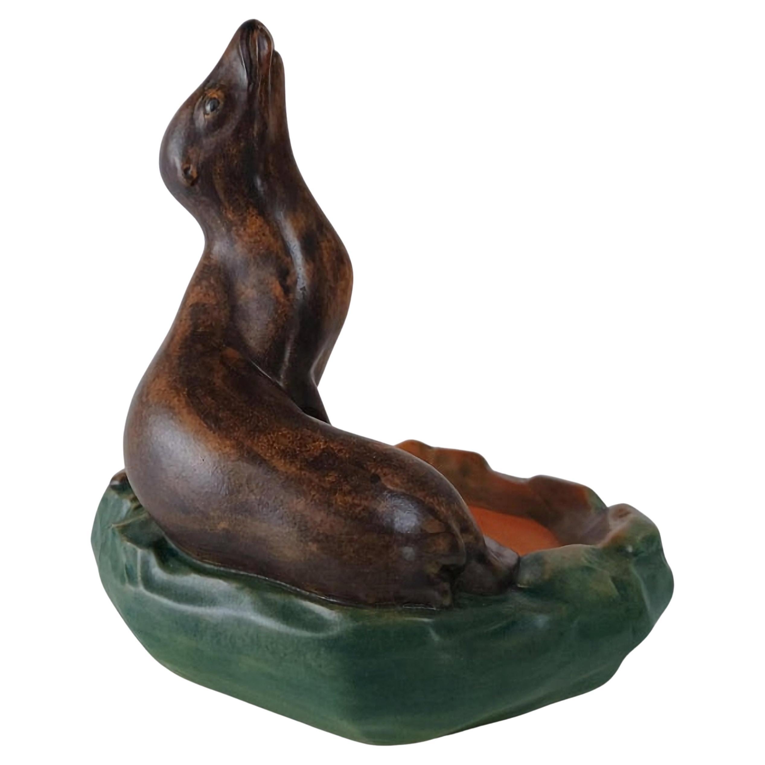 Vassoio per cenere con sigillo Art Nouveau danese degli anni
20, realizzato a mano da P. Ipsens Enke