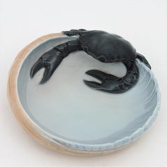 1920s Danish Royal Copenhagen Porcelain Crab Bowl or Ashtray