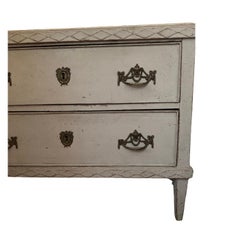 1920s Danish two drawer painted commode