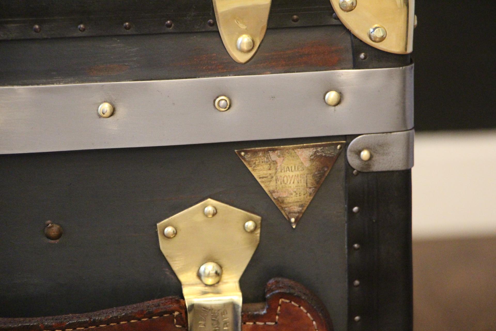 1920s Dark Blue Moynat Steamer Trunk, Moynat Trunk, Moynat Steamer Trunk 2