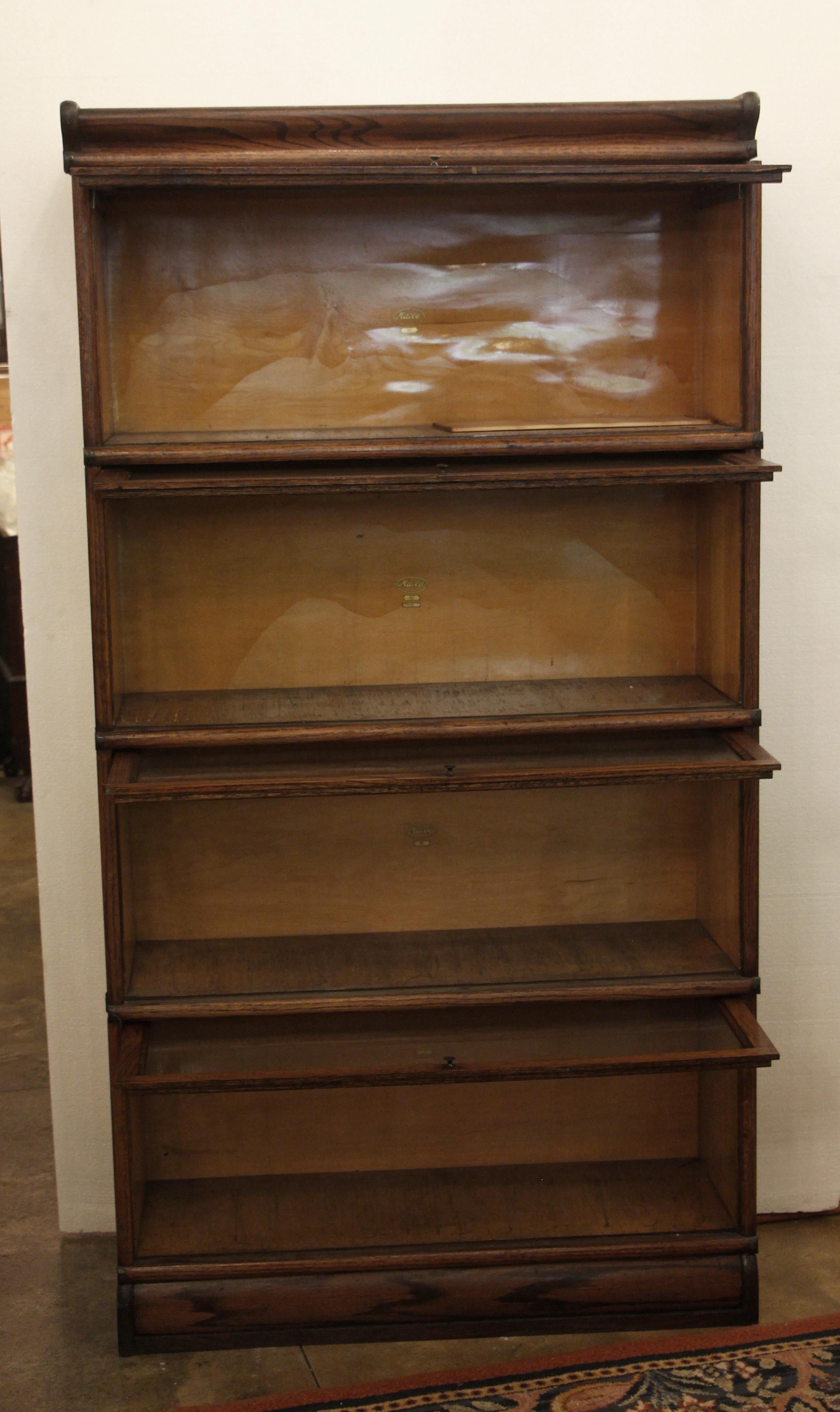 dark wood bookcases