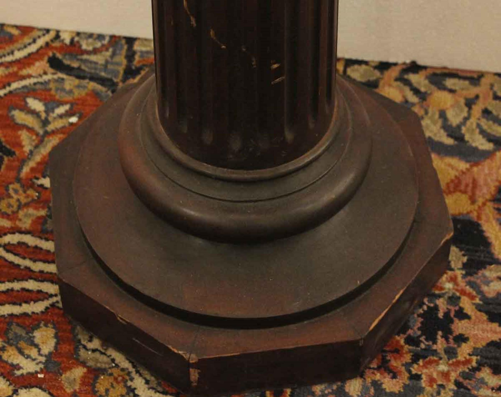 American 1920s Dark Wood Tone Pedestal