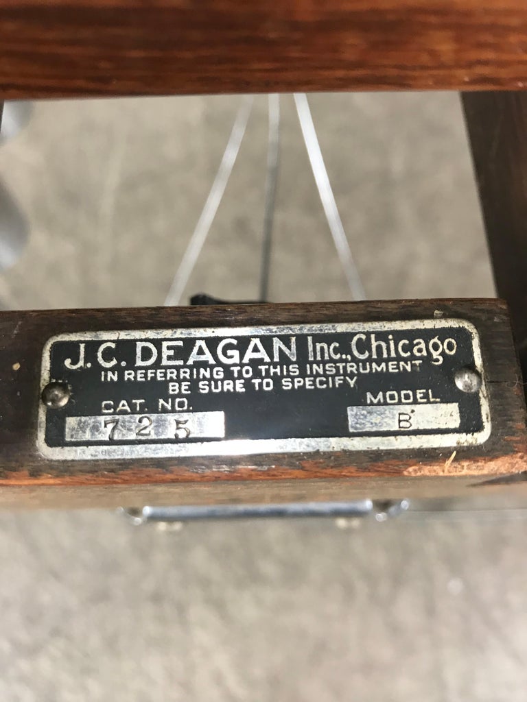 Art Deco 1920s Deagan 725 Marimba Model B, Rosewood Keys, 3.5 Octave For Sale