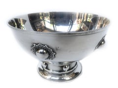 Cuenco decorativo Hawkes de plata de ley de 1920 de O.R. Dunn