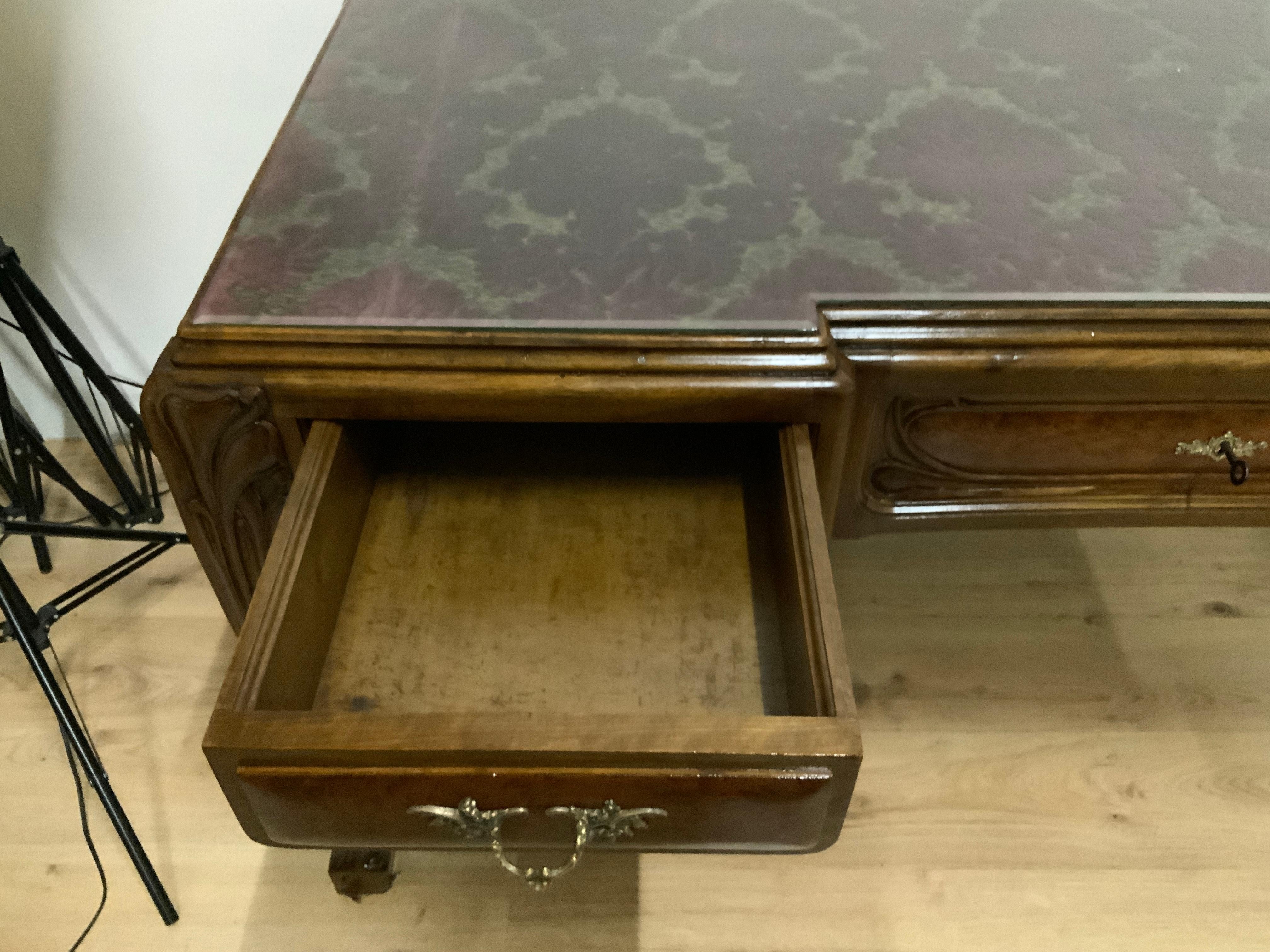 1920s Desk Ernesto Basile 'Attributed' For Sale 8