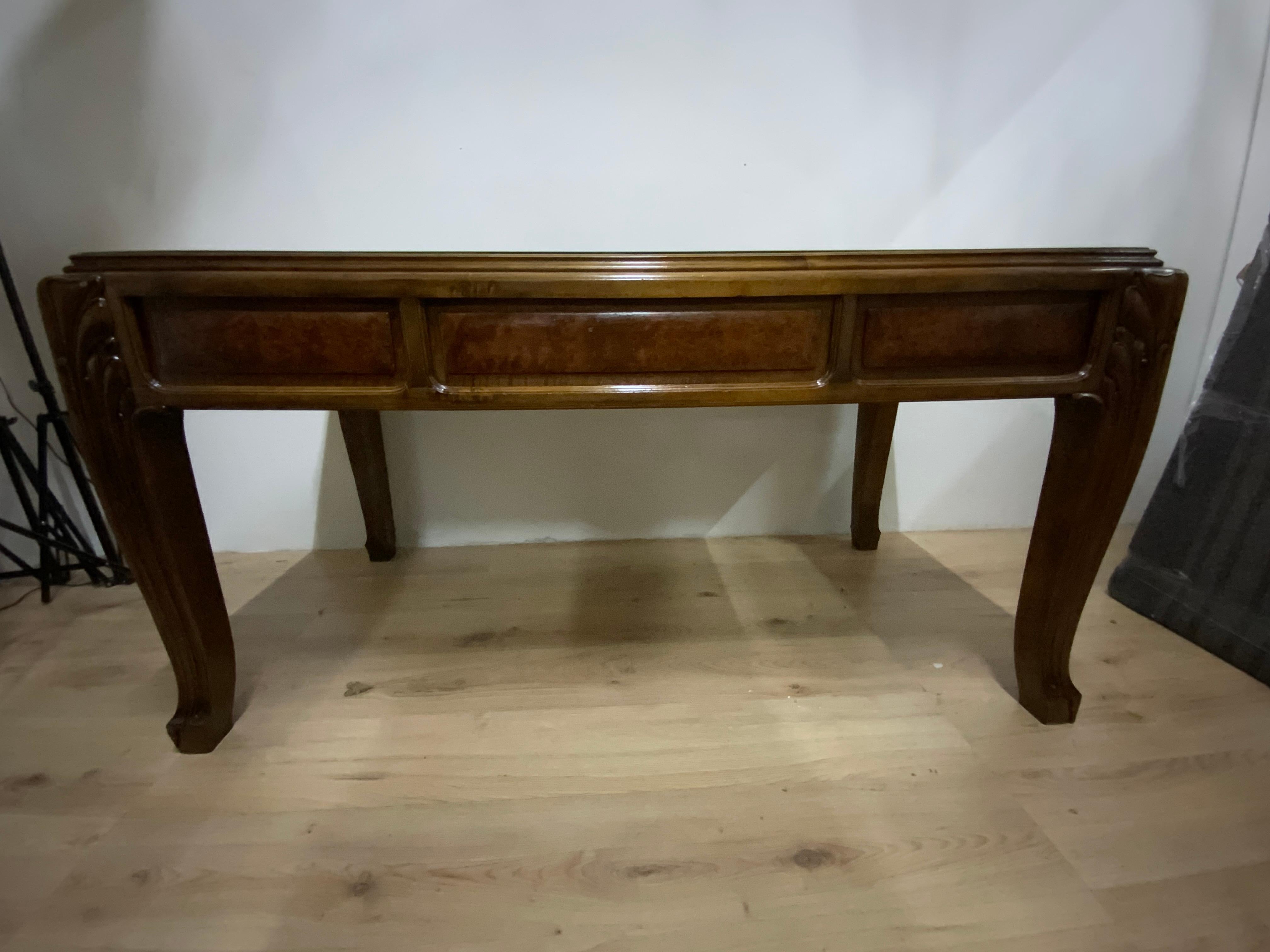 Fabric 1920s Desk Ernesto Basile 'Attributed' For Sale