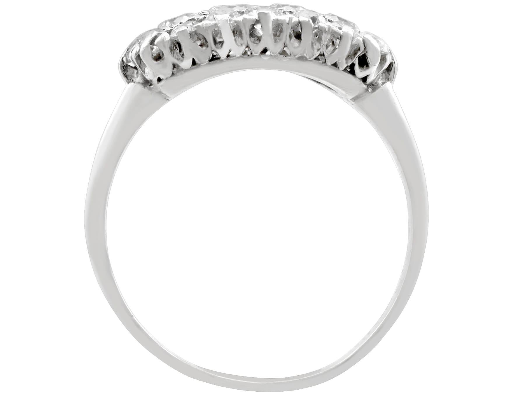 Women's 1920s Diamond and Platinum Cluster Ring