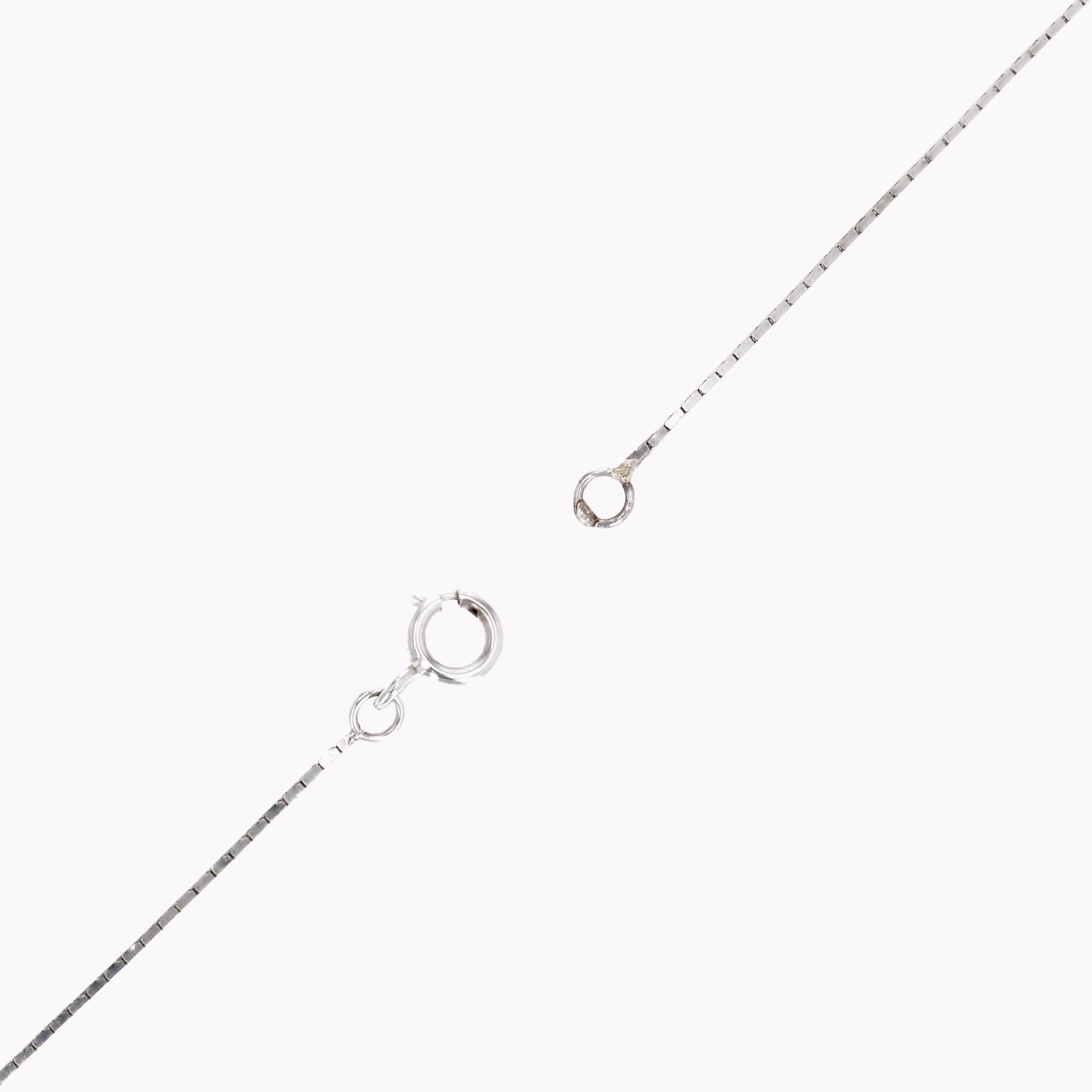 1920s Diamond Fine Pearl Platinum Pendant and 18 Karat White Gold Chain Necklace For Sale 8