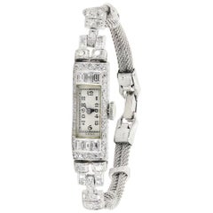 1920s Diamond Platinum Ladies Watch