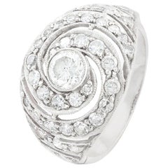 1920s Diamond Platinum Ring