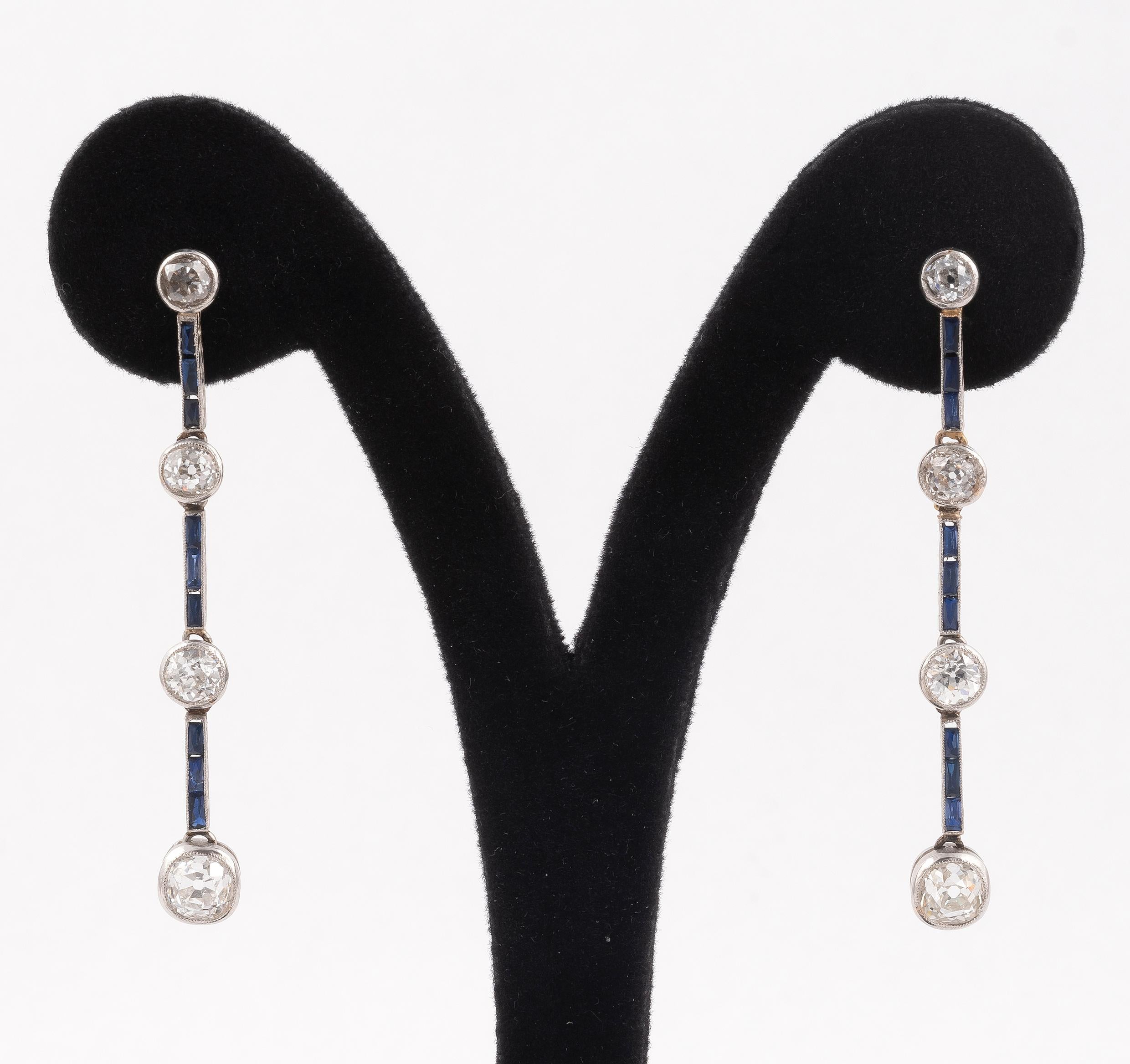 1920s drop earrings