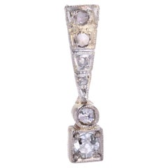 1920s Diamonds 18 Karat Yellow Gold Platinum Pendant
